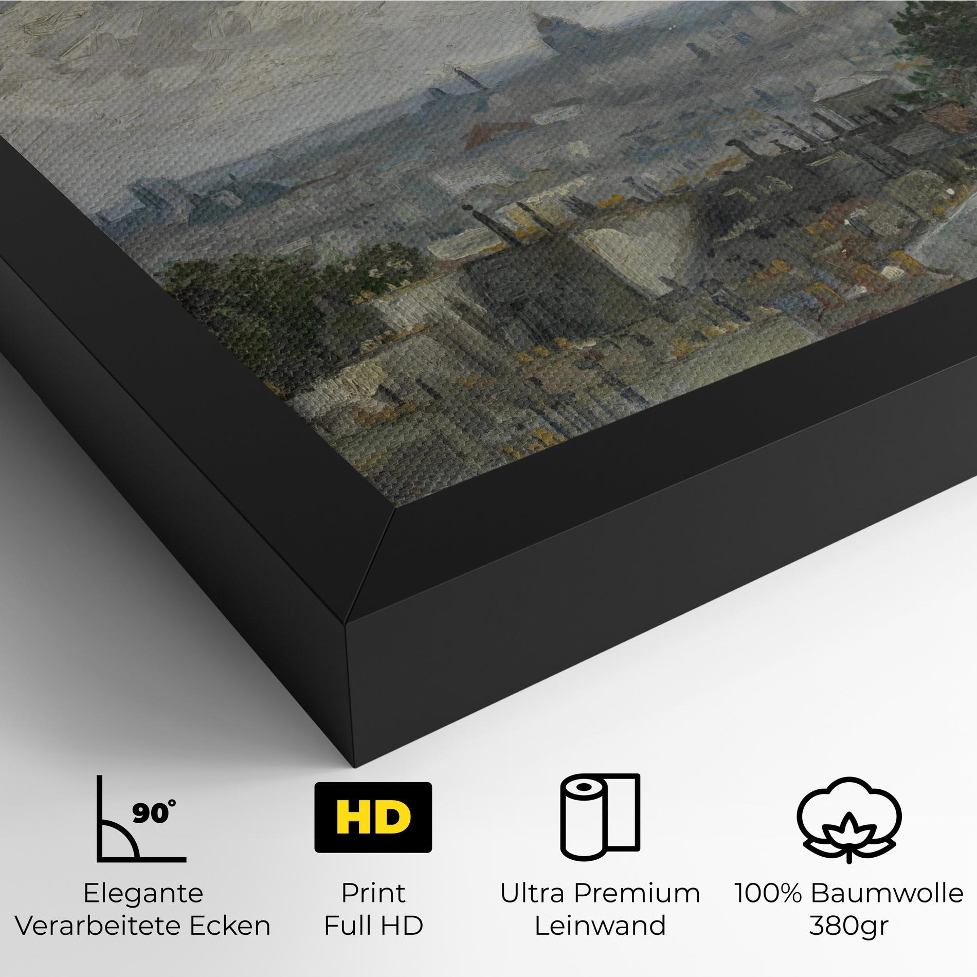 Leinwandbild Gezicht Op Paris mockup 4