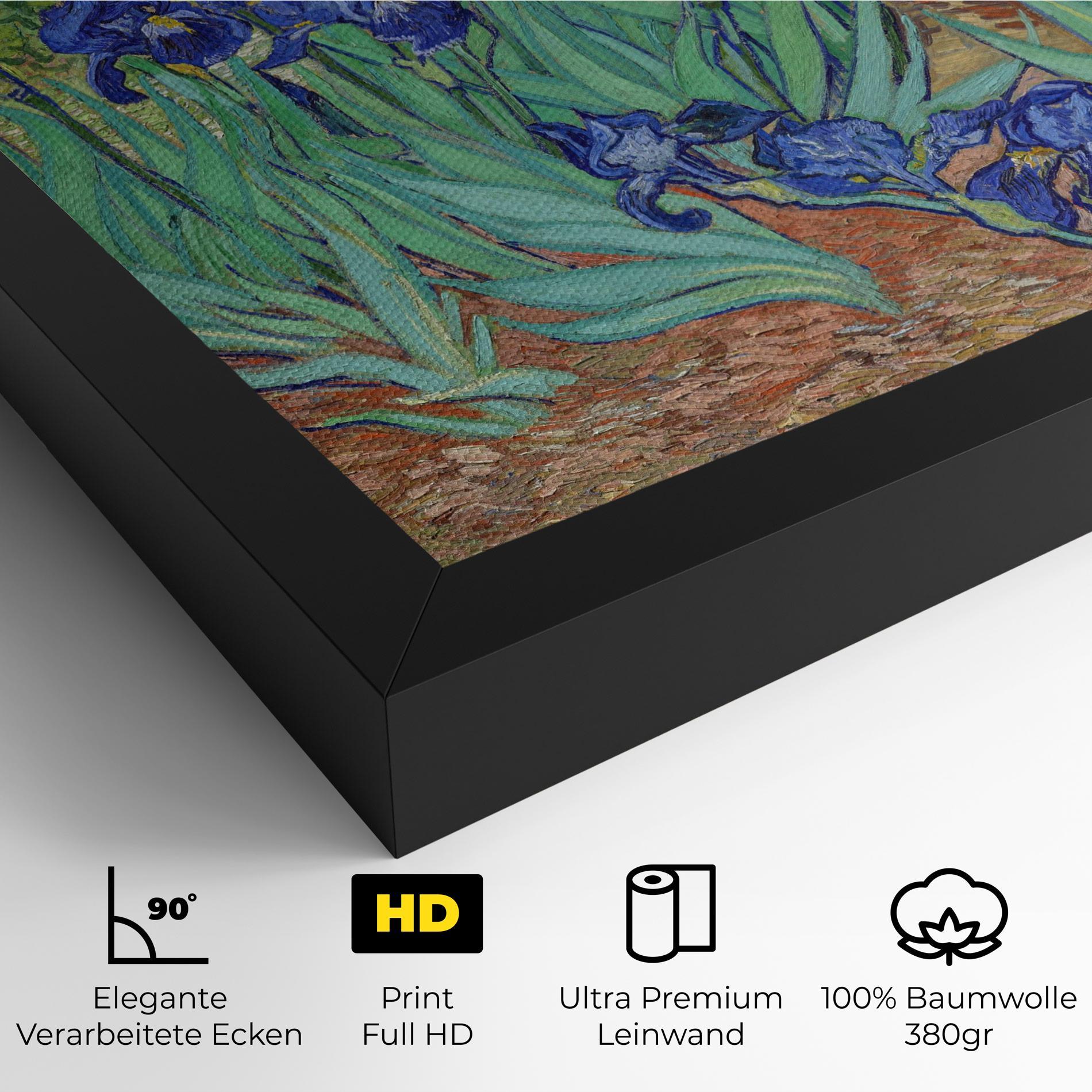 Leinwandbild Irises Van Gogh mockup 4