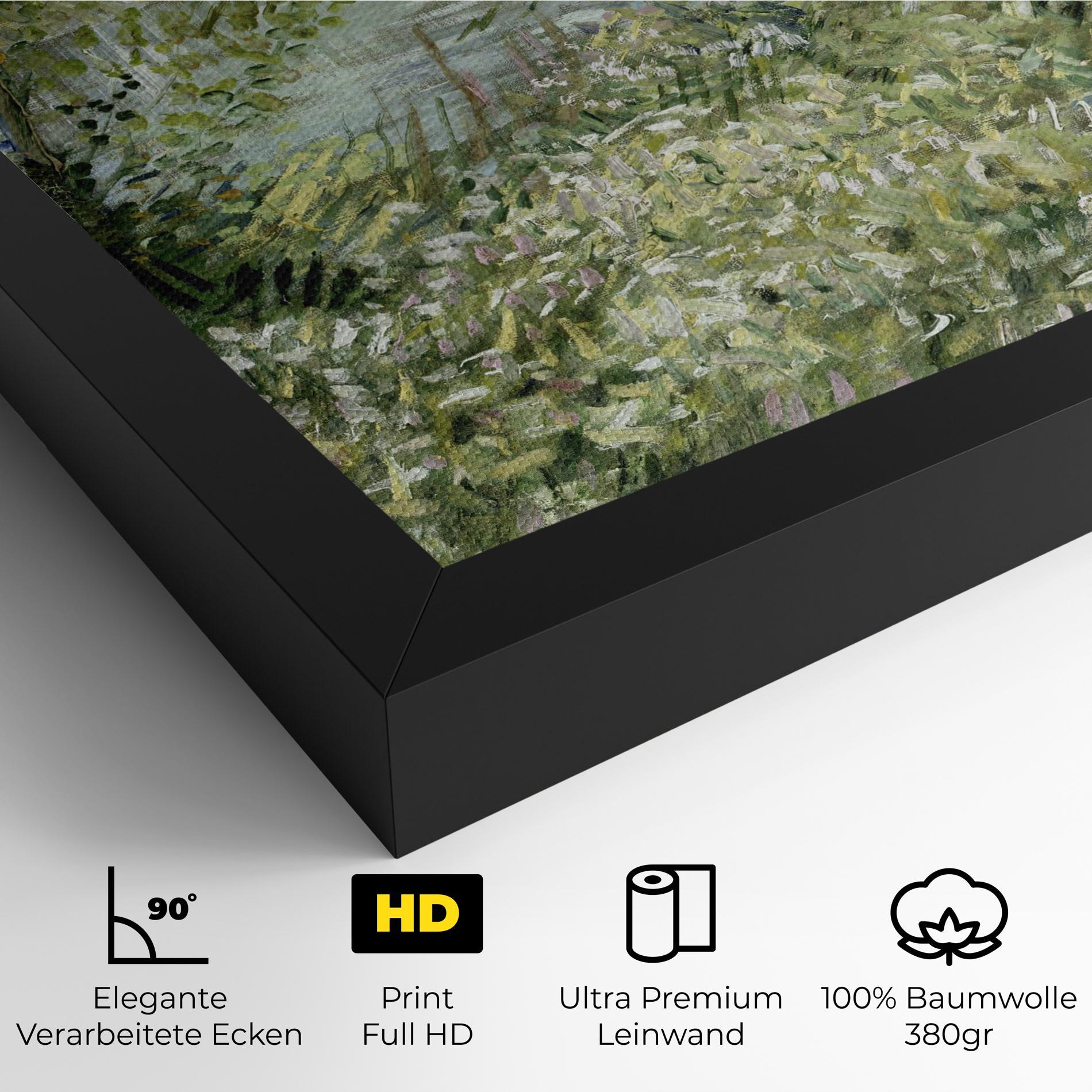 Leinwandbild River Bank Springtime mockup 4