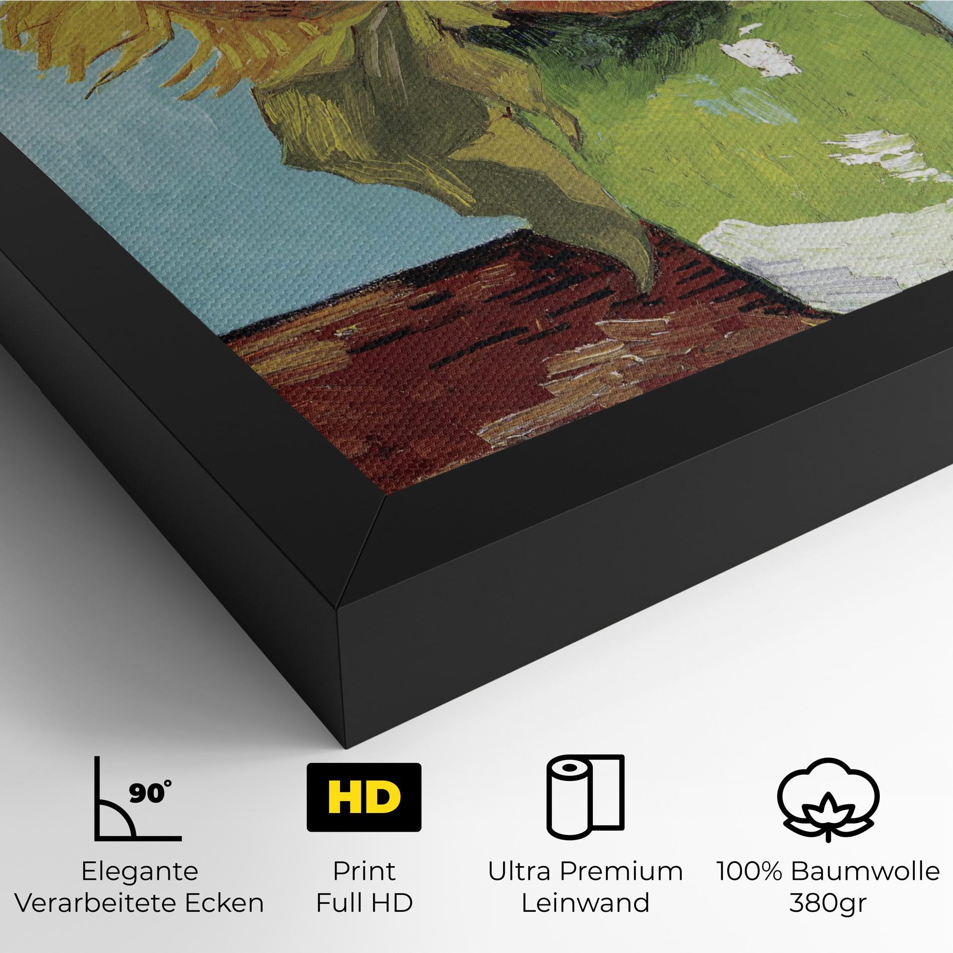 Leinwandbild Three Sunflowers mockup 4