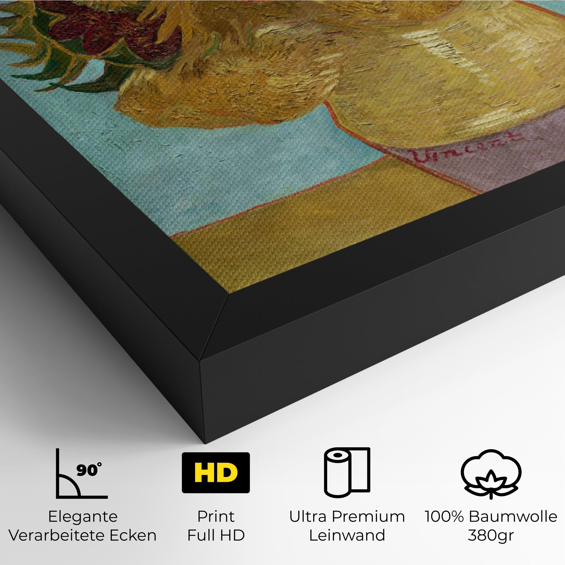 Leinwandbild Twelve Sunflowers mockup 4