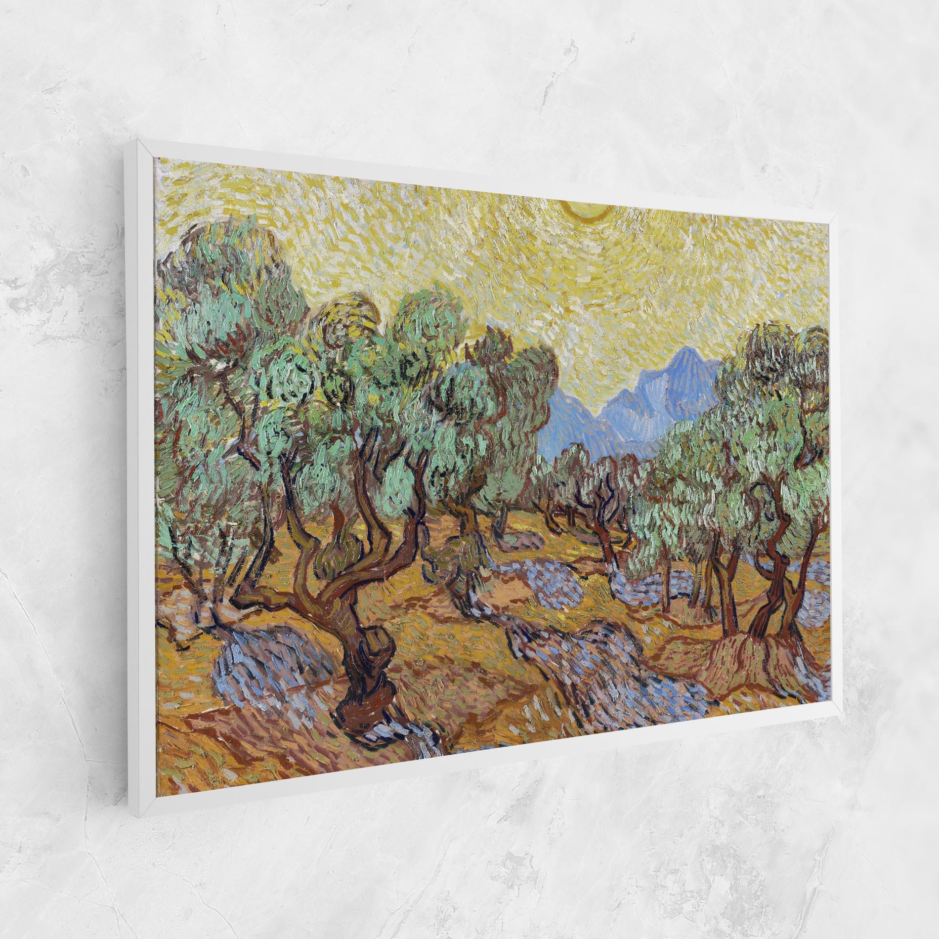 Leinwandbild Gogh Olive Trees mockup 1