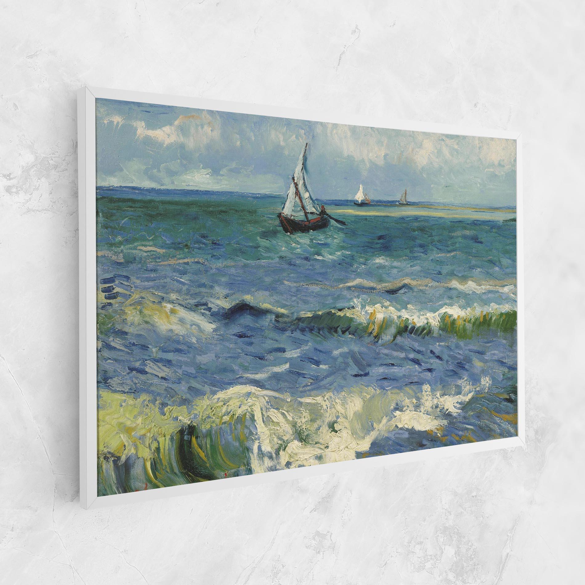 Leinwandbild Zeegezicht Saintes Maries mockup 1