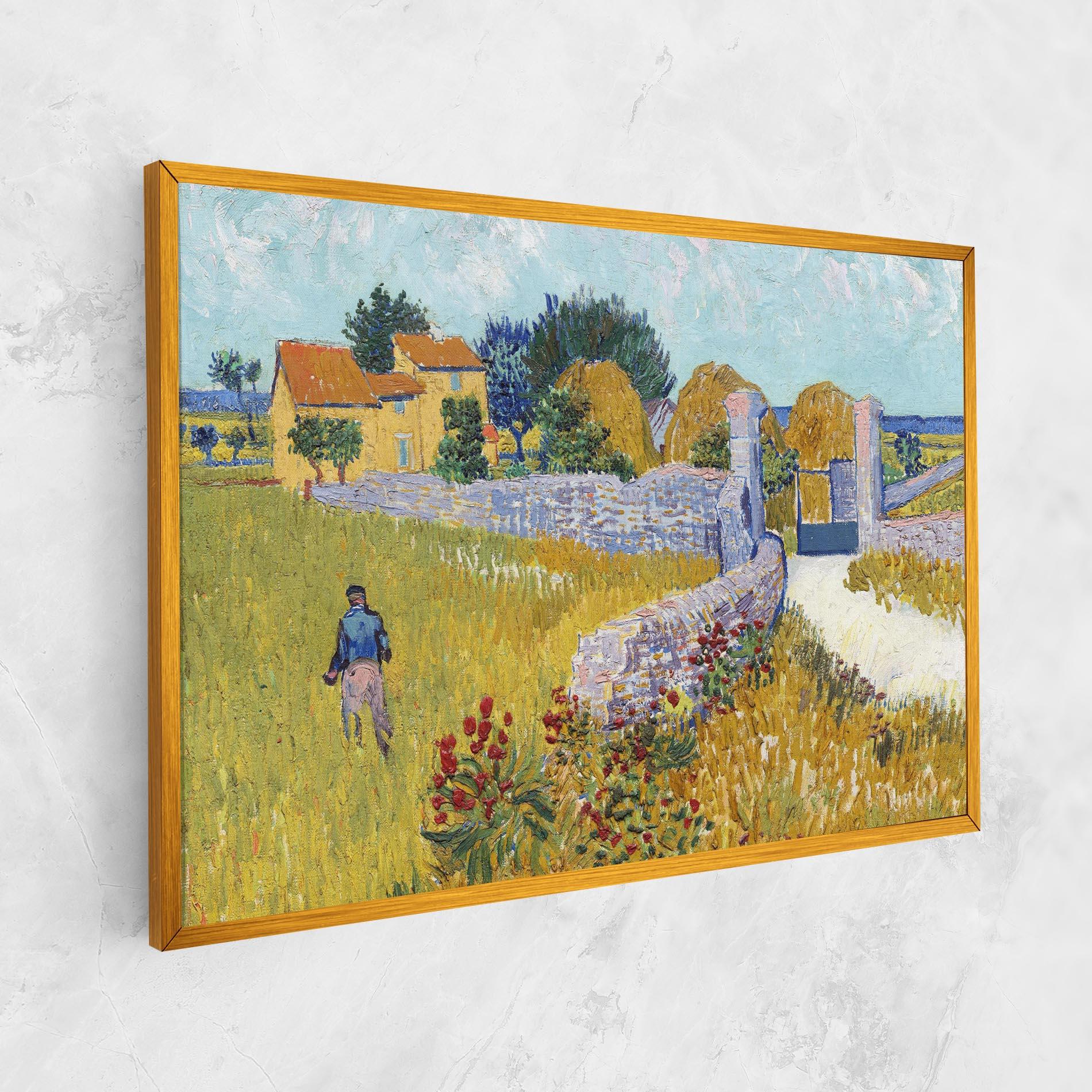 Leinwandbild Farmhouse In Provence mockup 1