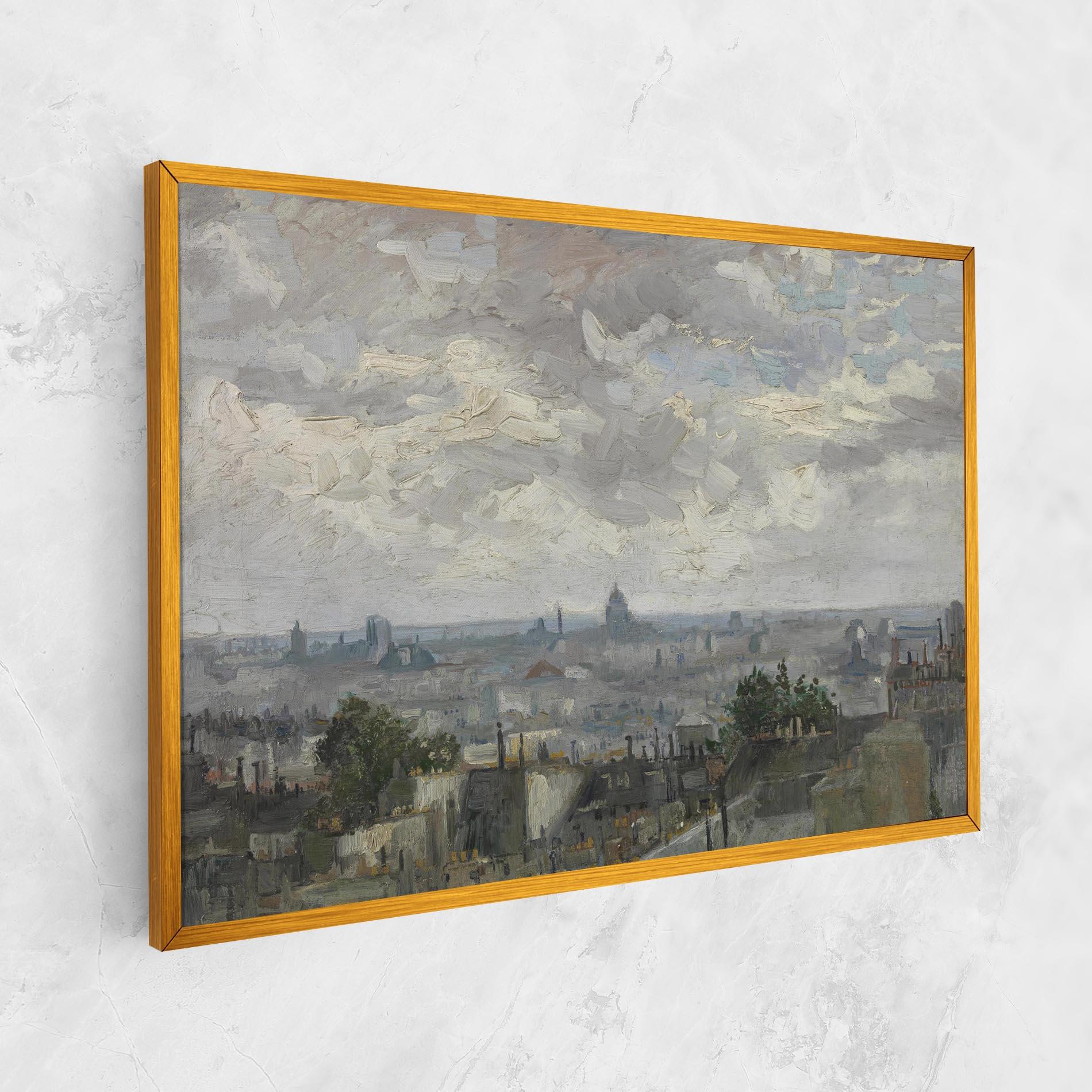 Leinwandbild Gezicht Op Paris mockup 1