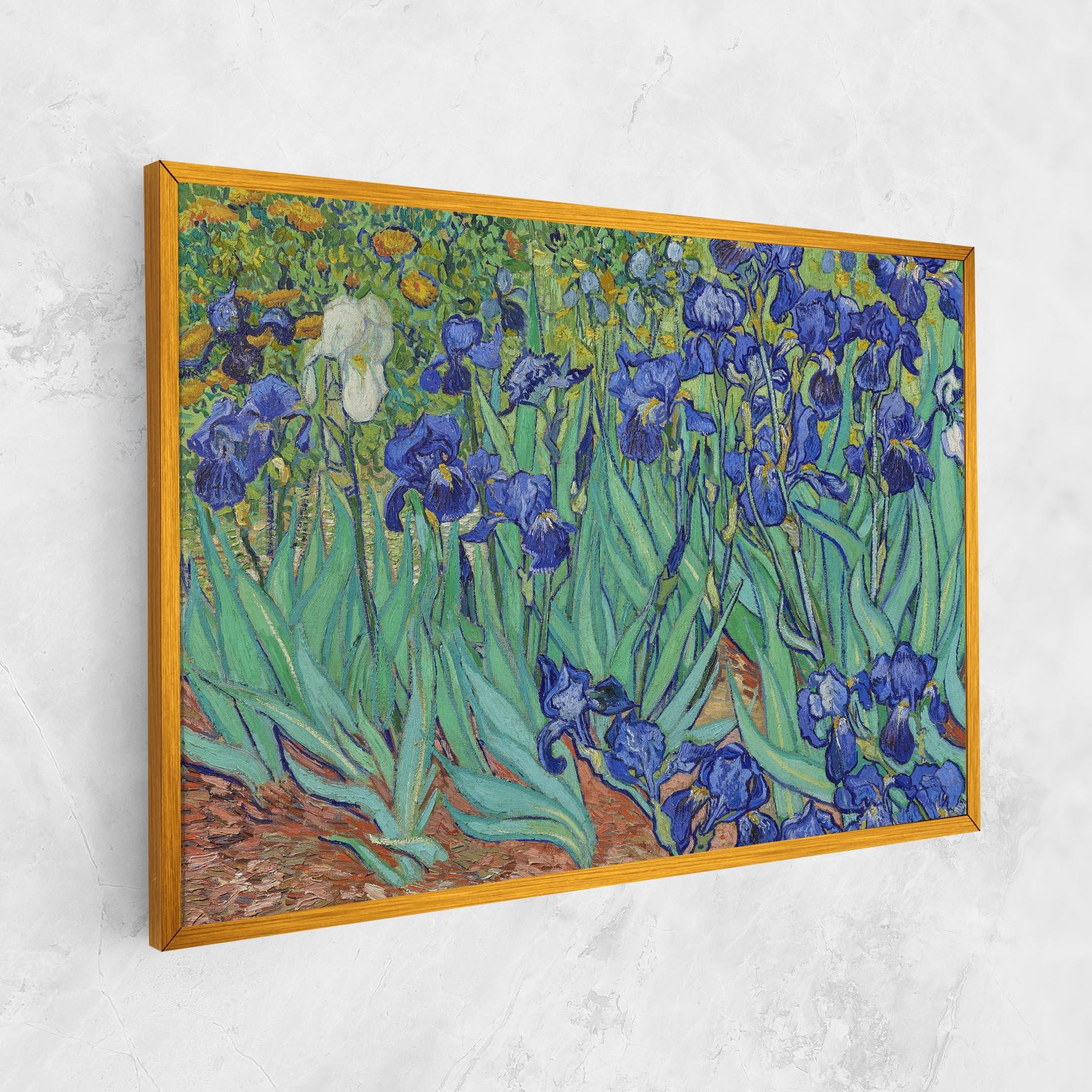 Leinwandbild Irises Van Gogh mockup 1