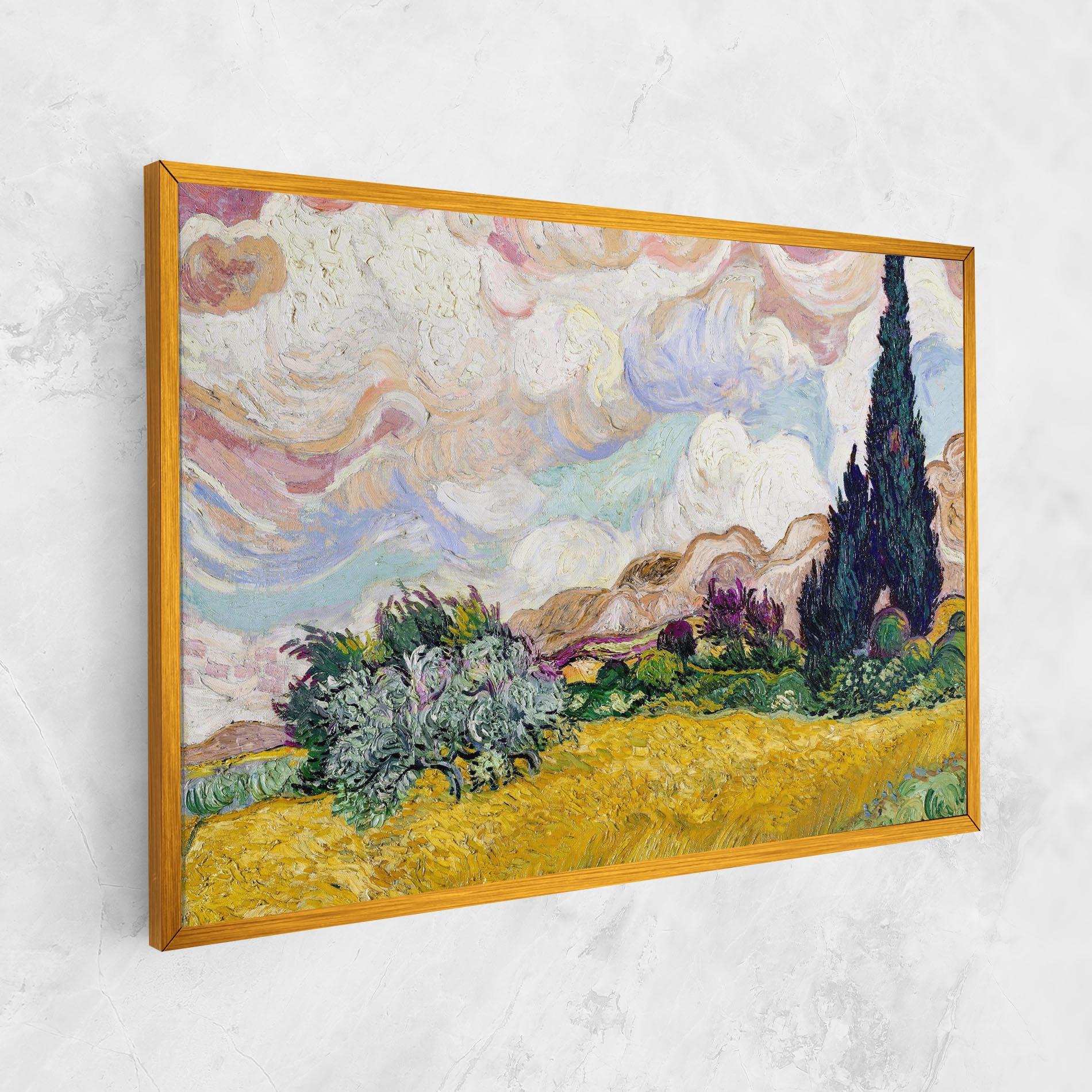 Leinwandbild Pastel Wheat Field mockup 1
