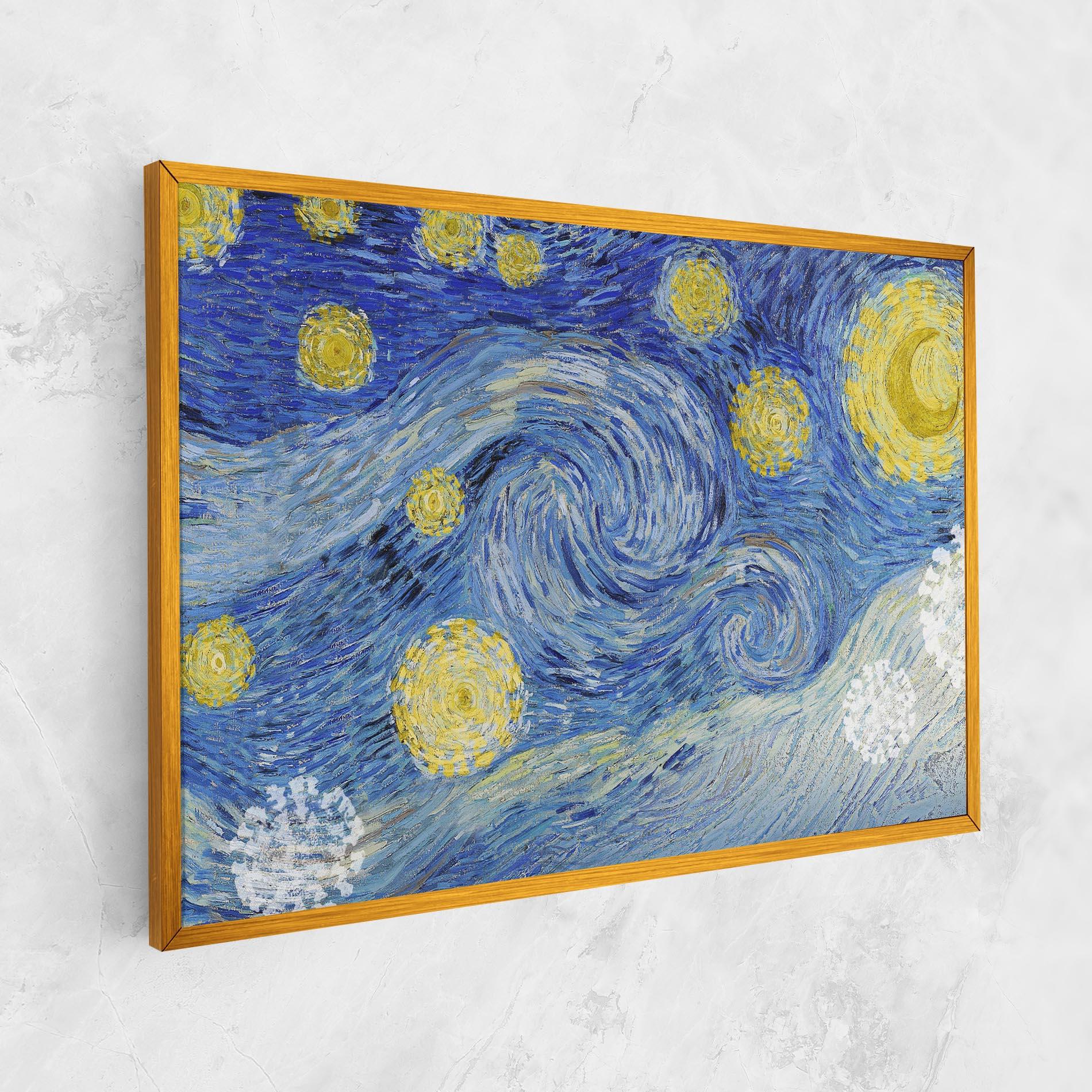 Leinwandbild Van Gogh Starry Night mockup 1