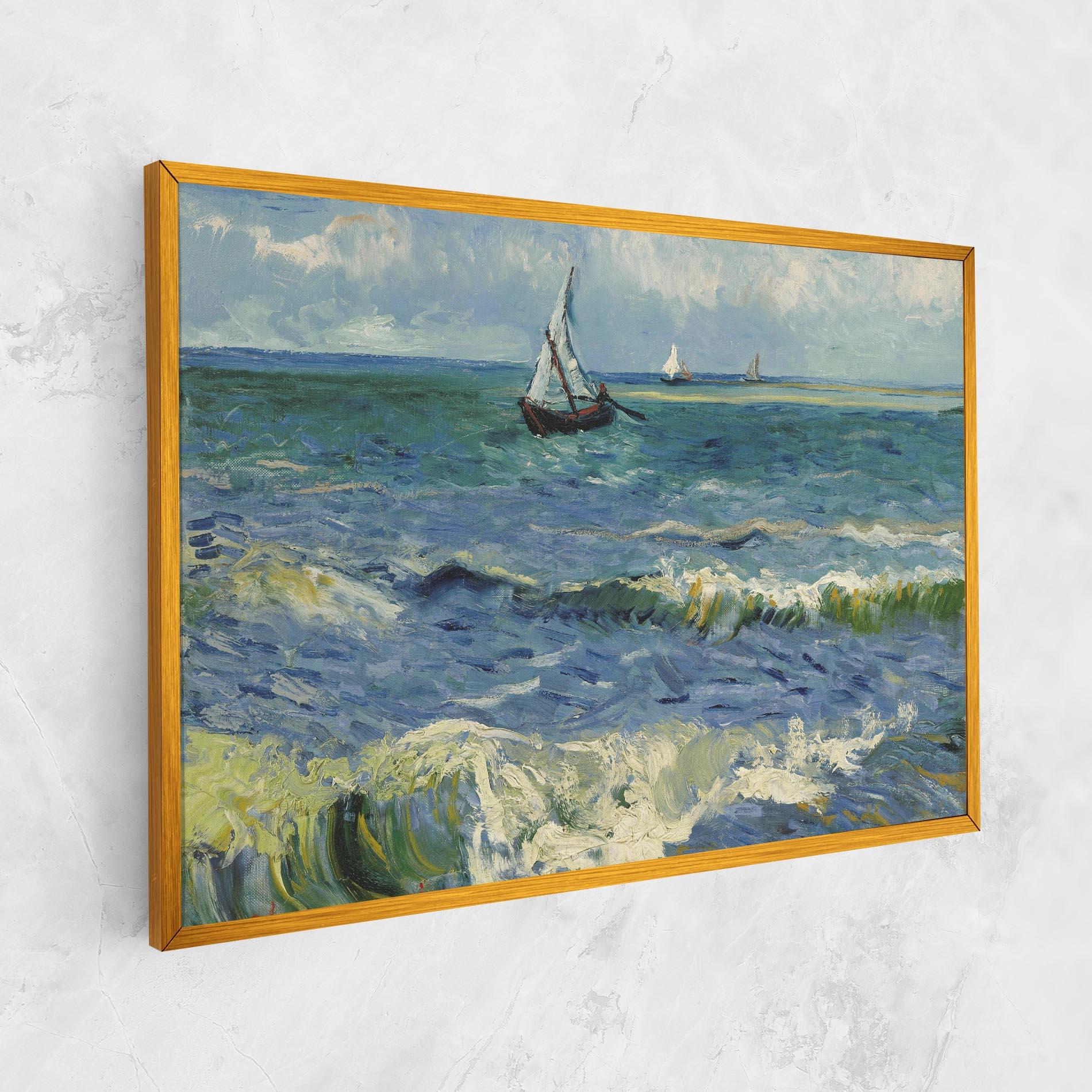 Leinwandbild Zeegezicht Saintes Maries mockup 1