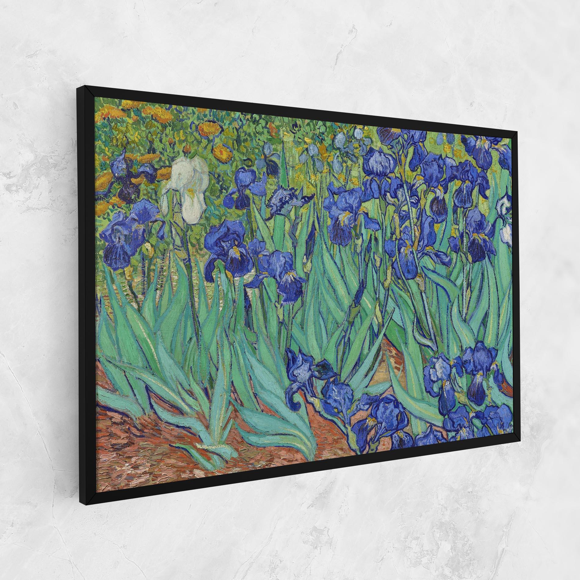 Leinwandbild Irises Van Gogh mockup 1