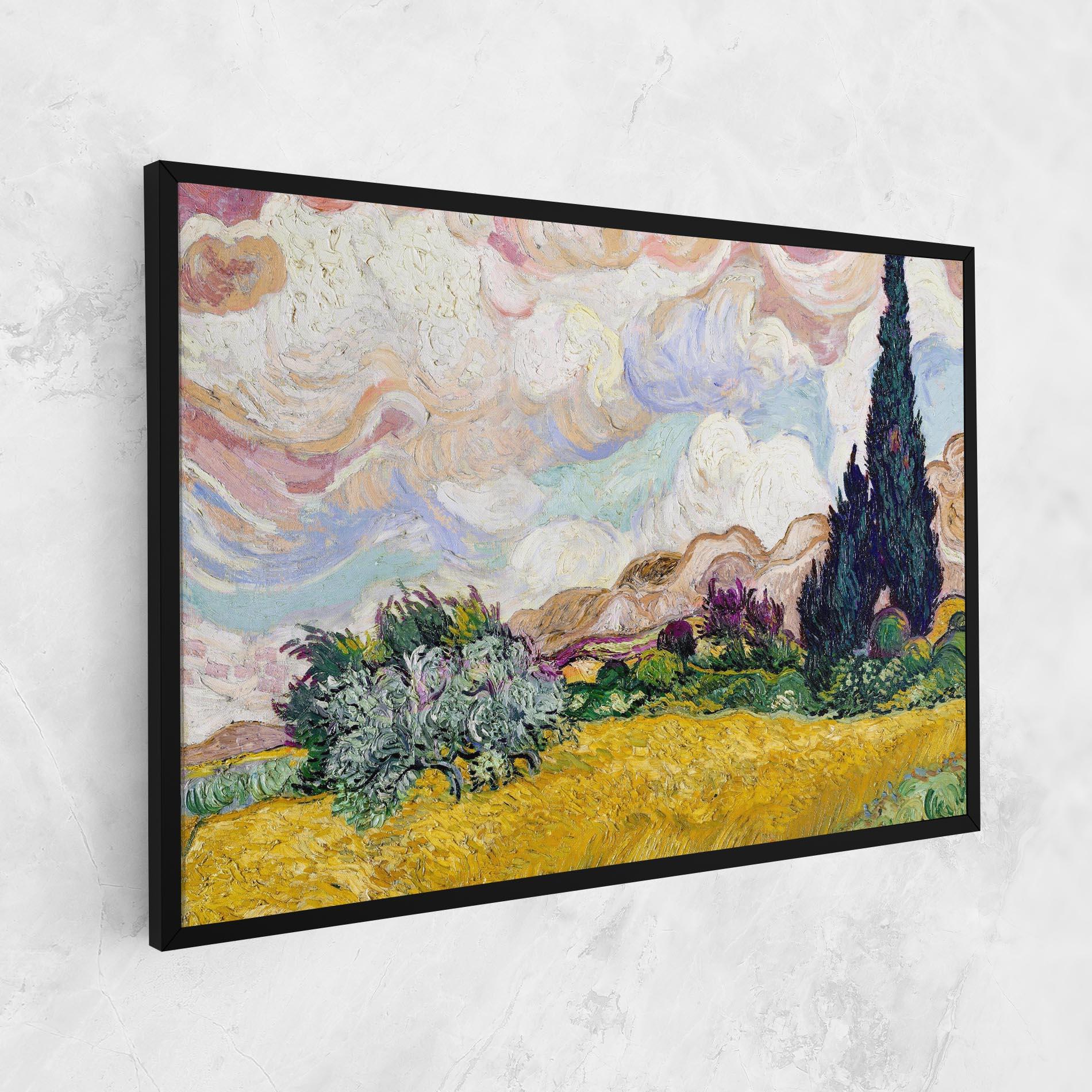 Leinwandbild Pastel Wheat Field mockup 1