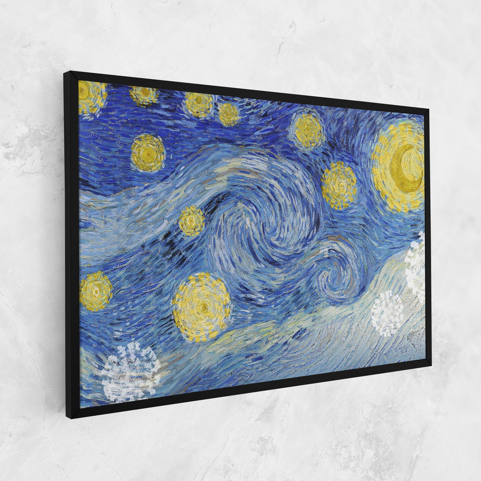 Leinwandbild Van Gogh Starry Night mockup 1