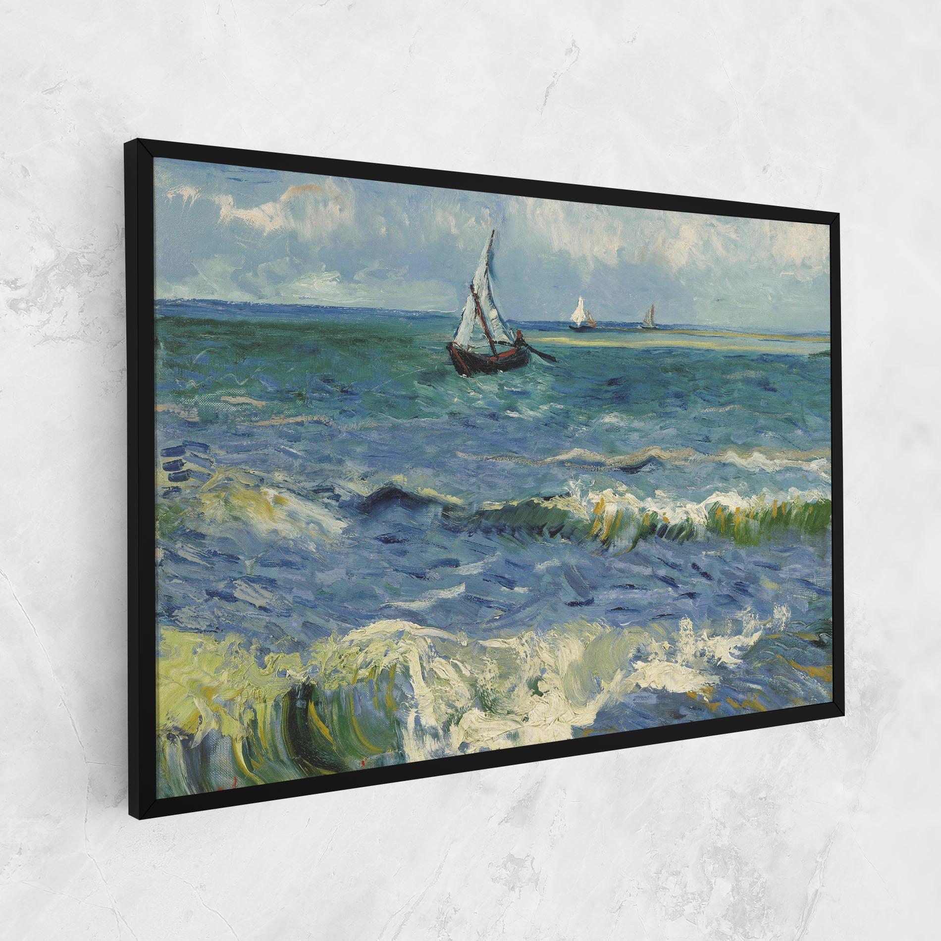 Leinwandbild Zeegezicht Saintes Maries mockup 1