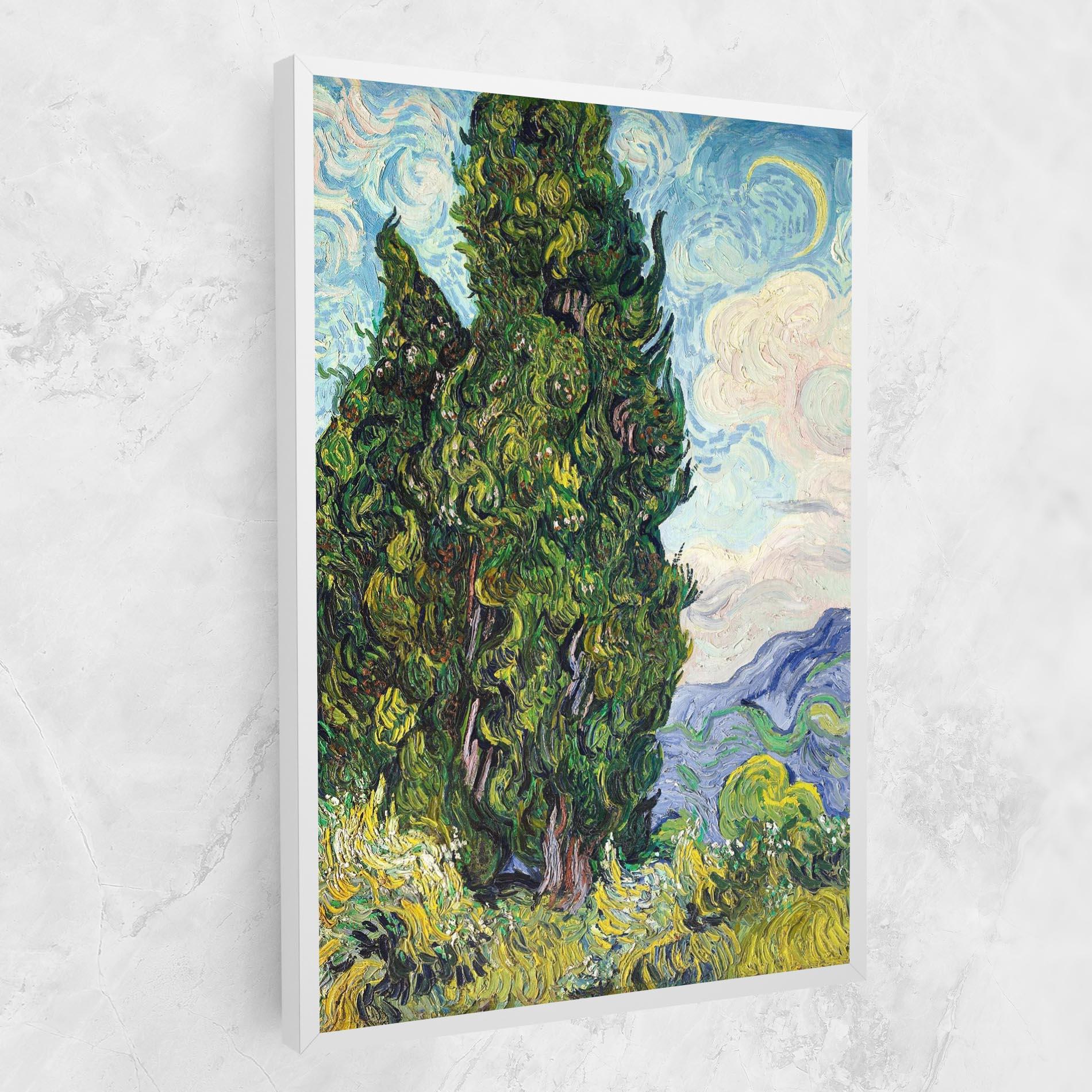 Leinwandbild Cypresses mockup 1