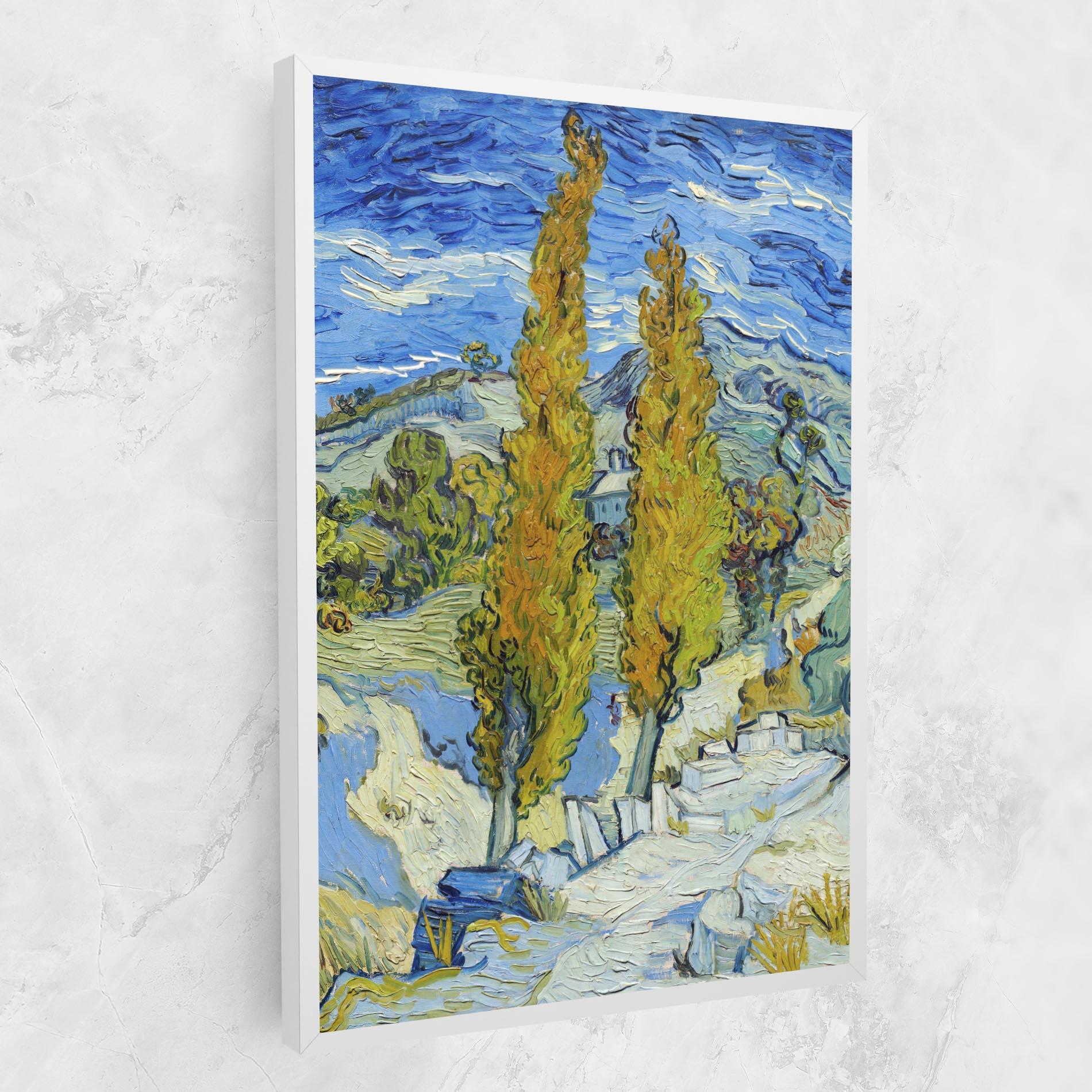 Leinwandbild Poplars At Saint Remy mockup 1