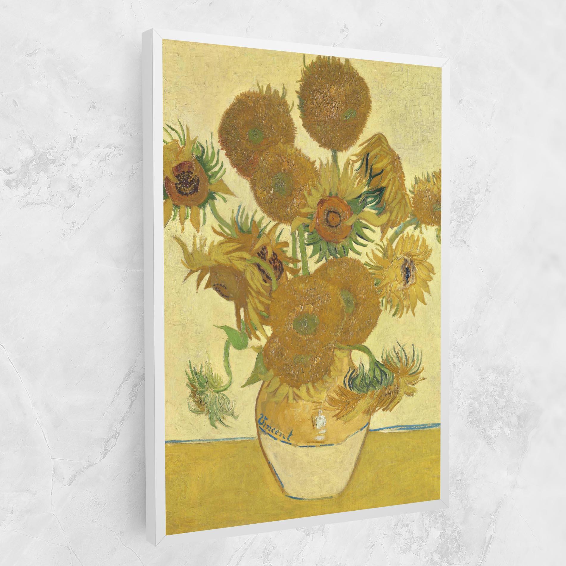 Leinwandbild Sunflowers Vase Art mockup 1