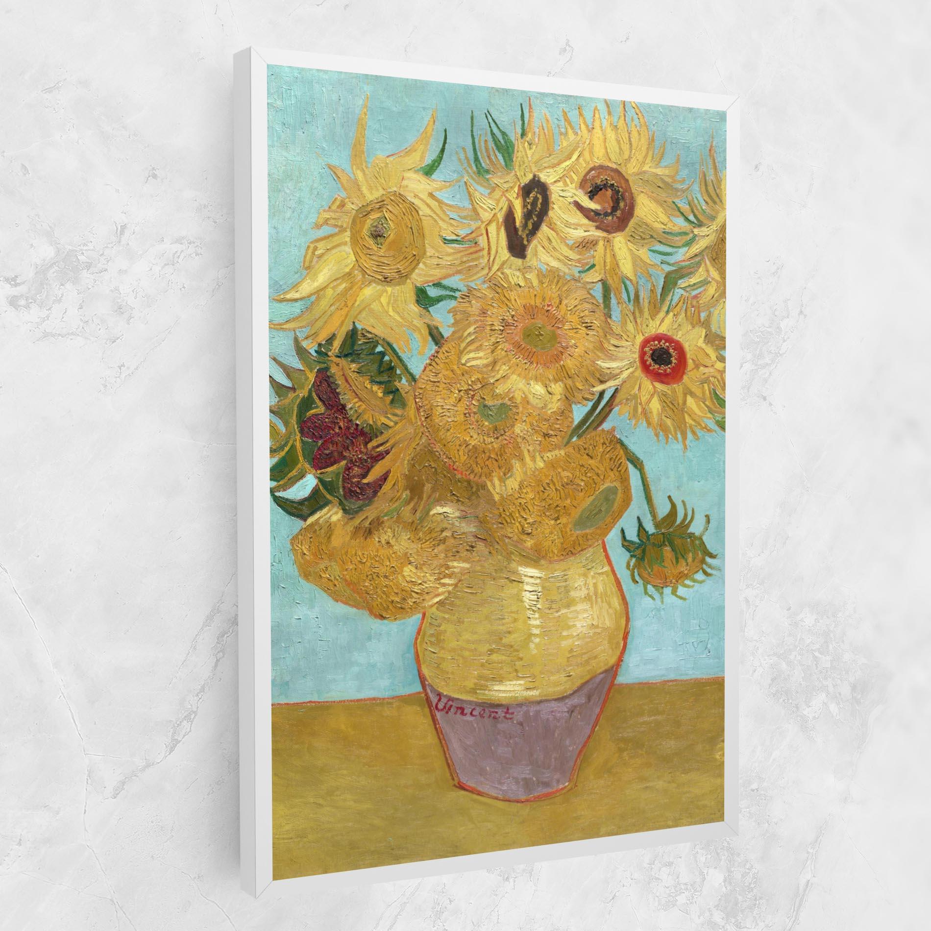 Leinwandbild Twelve Sunflowers mockup 1