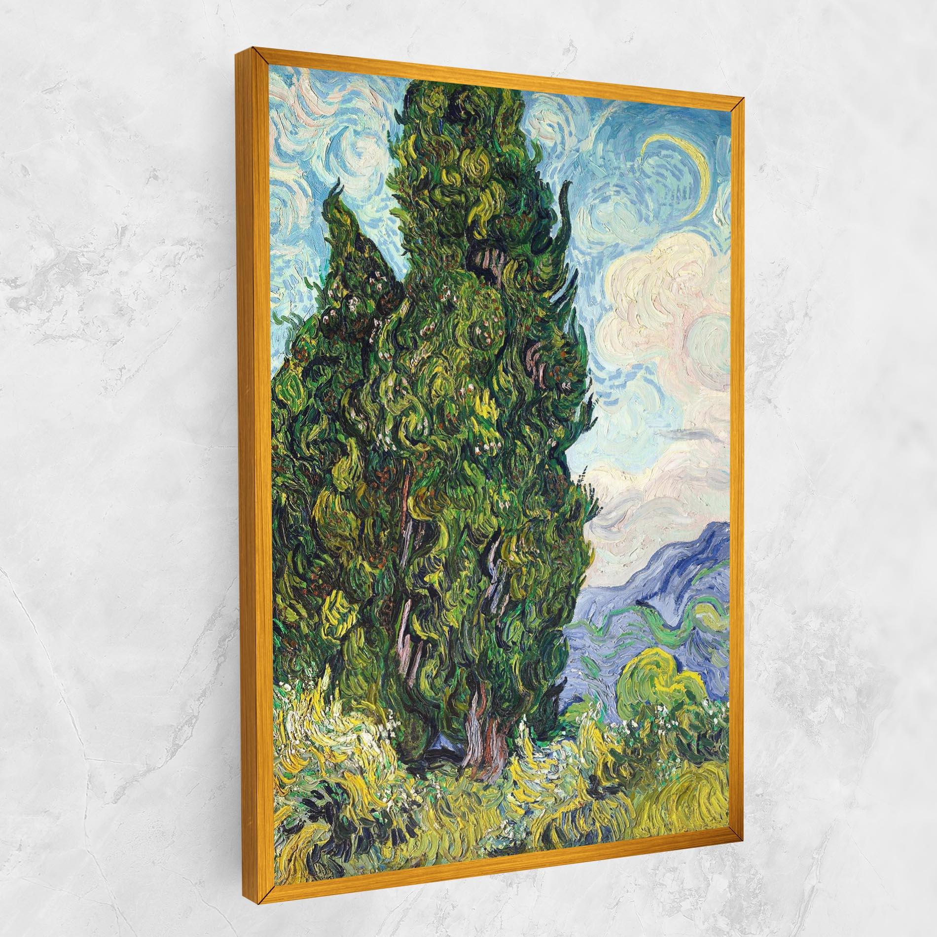 Leinwandbild Cypresses mockup 1