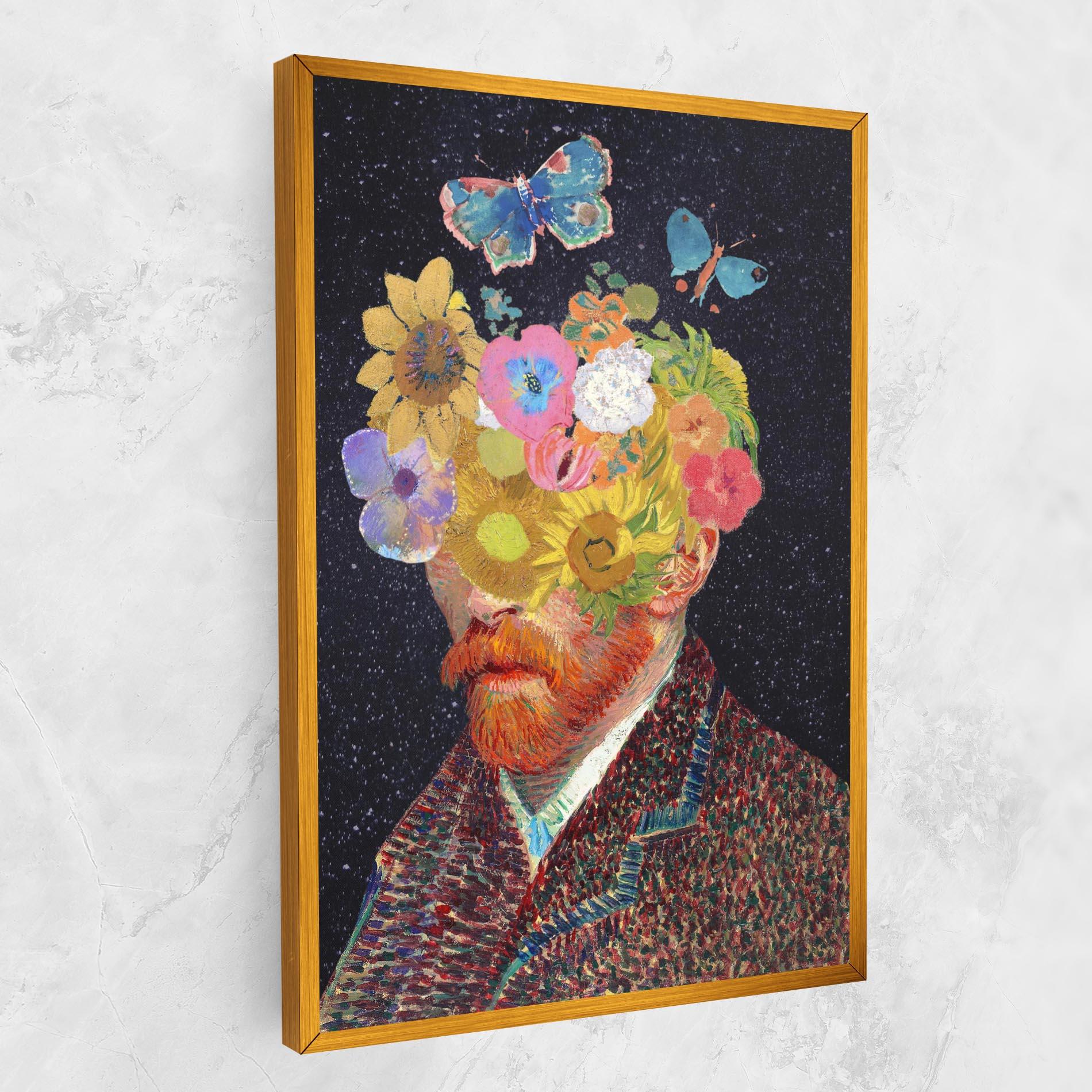 Leinwandbild Flower Self Portrait mockup 1
