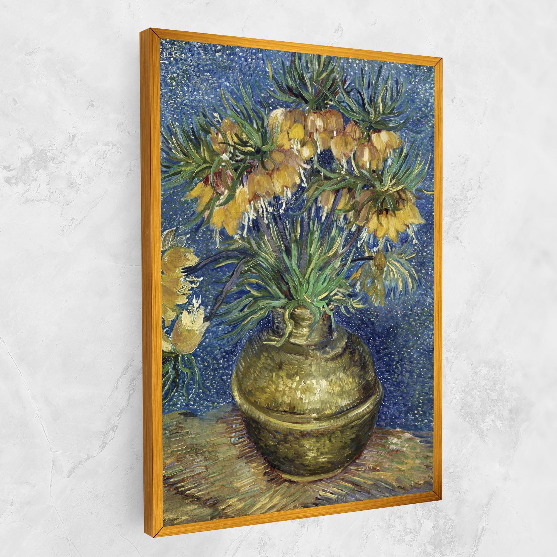 Leinwandbild Imperial Fritillaries Art mockup 1