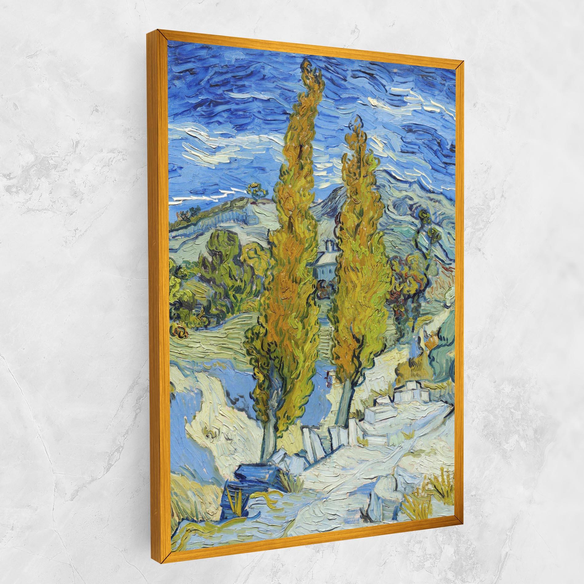 Leinwandbild Poplars At Saint Remy mockup 1