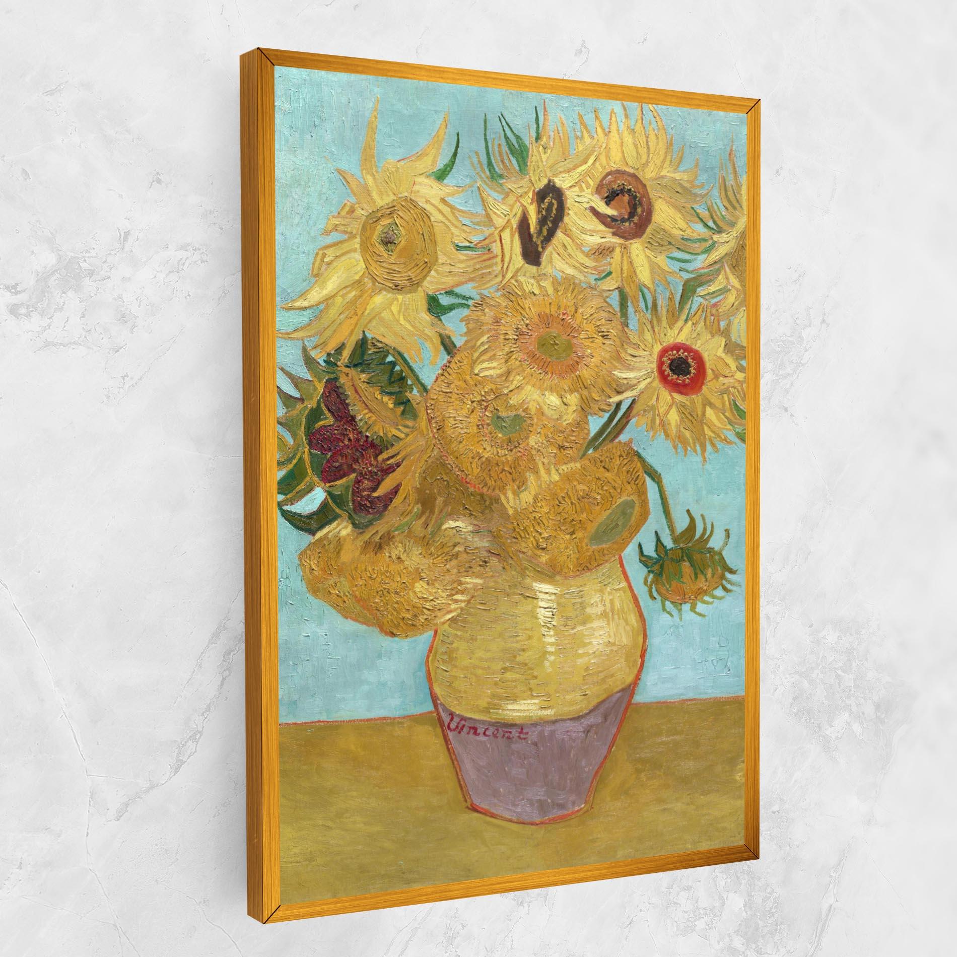 Leinwandbild Twelve Sunflowers mockup 1