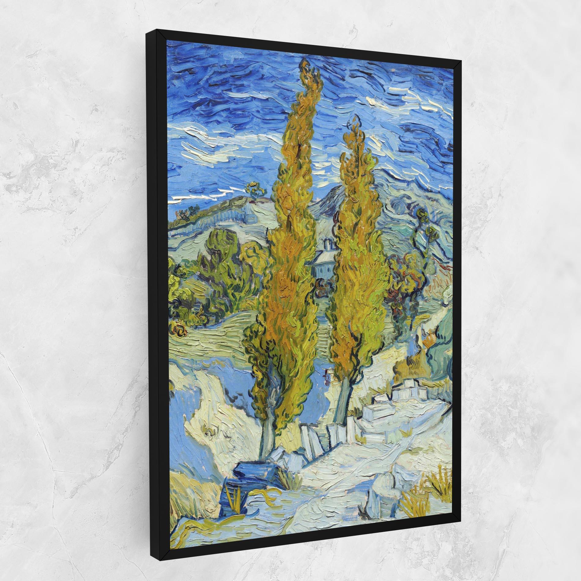 Leinwandbild Poplars At Saint Remy mockup 1