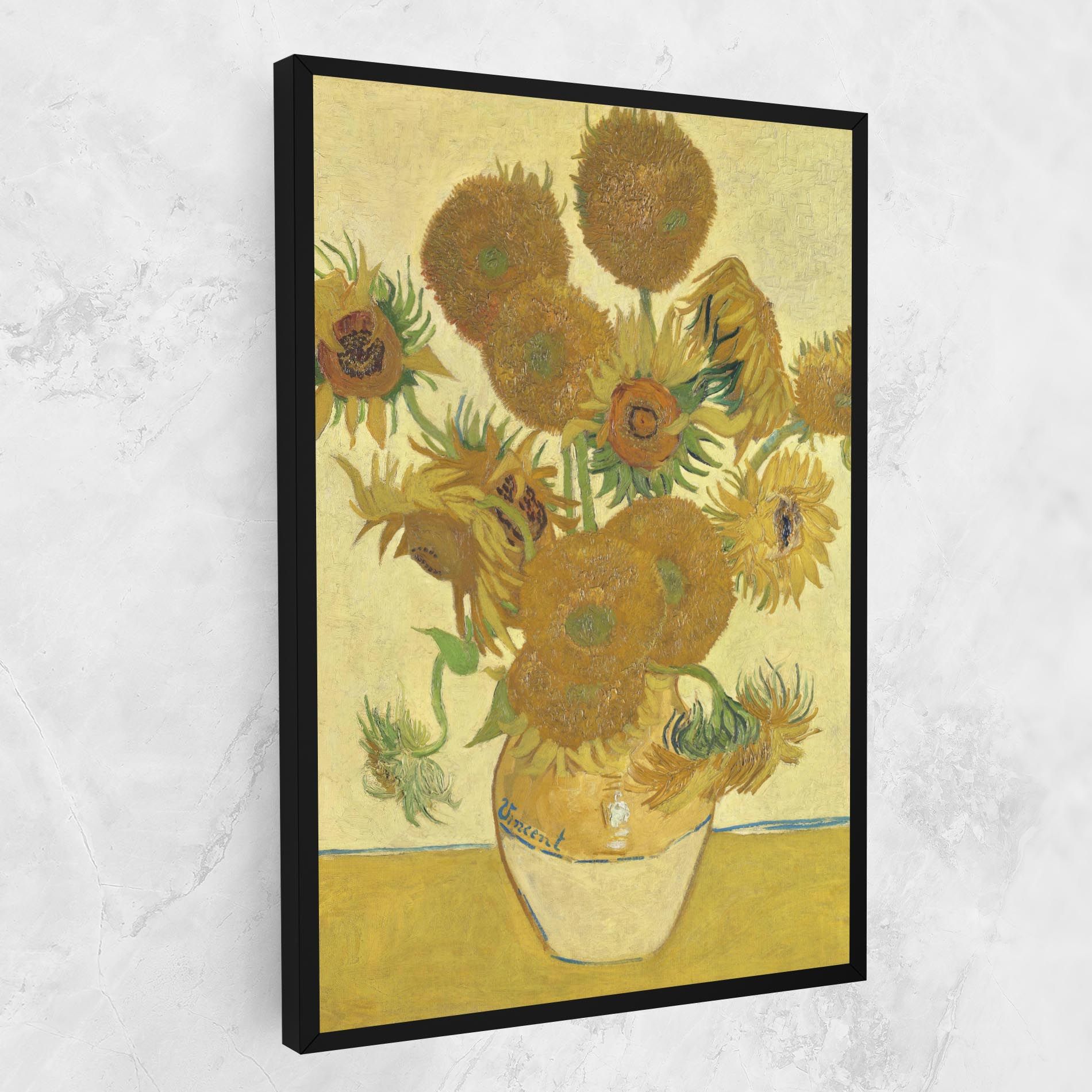 Sunflowers Vase Art mockup 1
