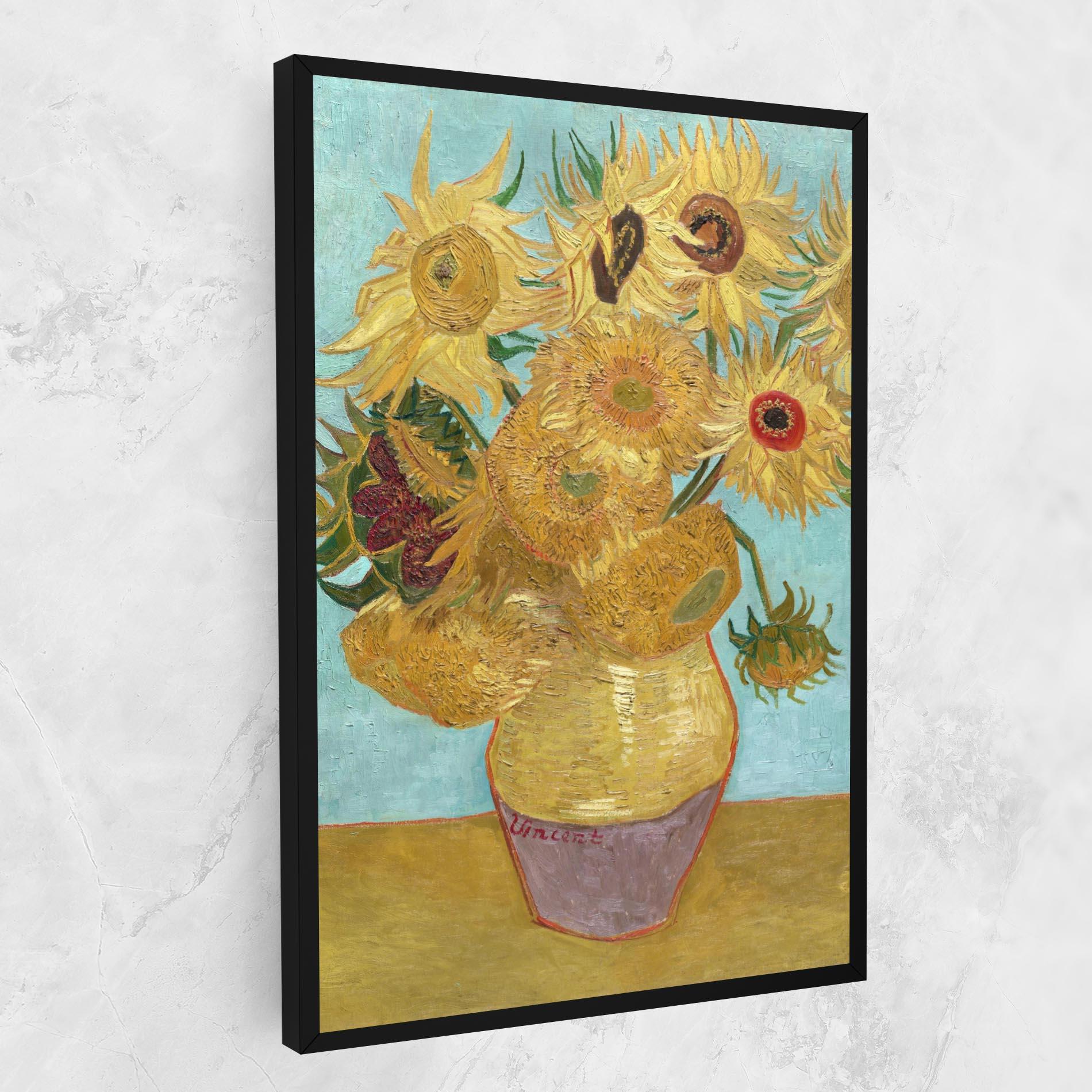 Leinwandbild Twelve Sunflowers mockup 1