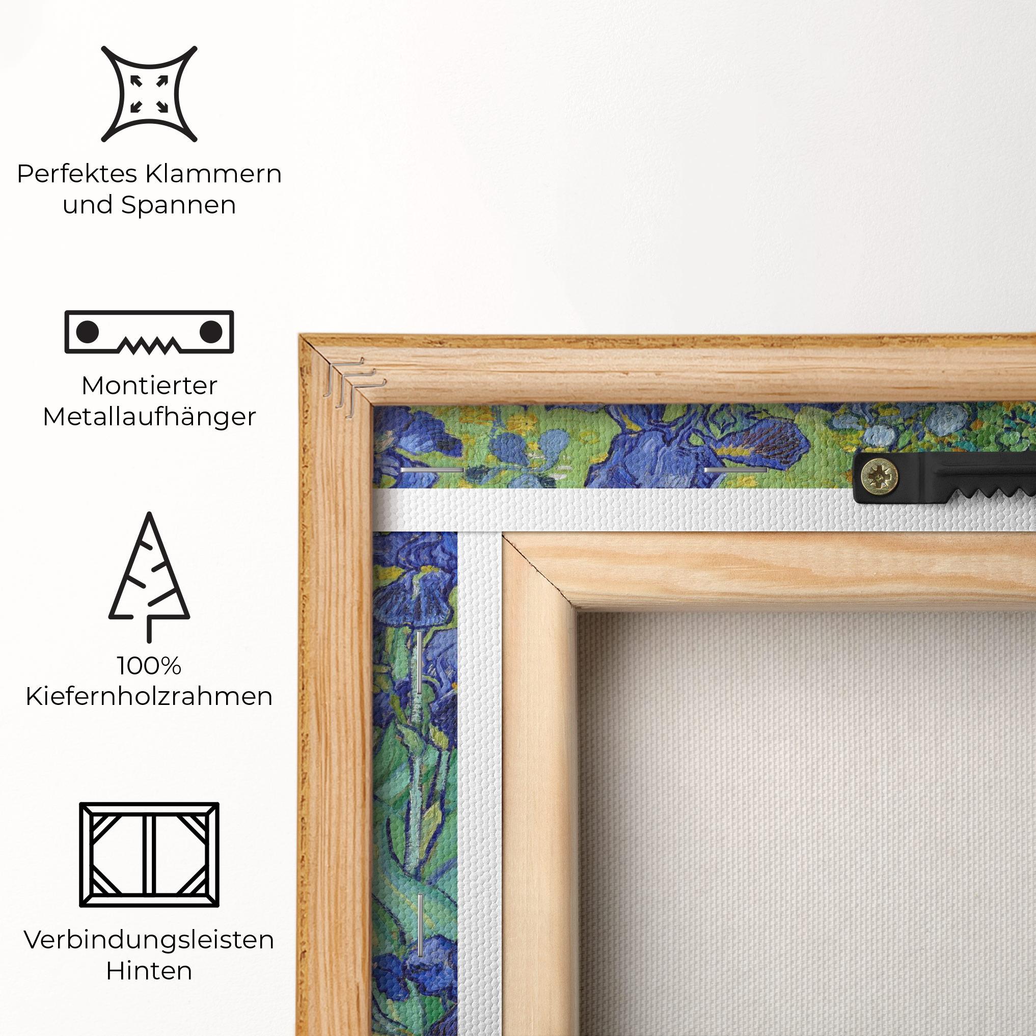 Leinwandbild Irises Van Gogh mockup 5