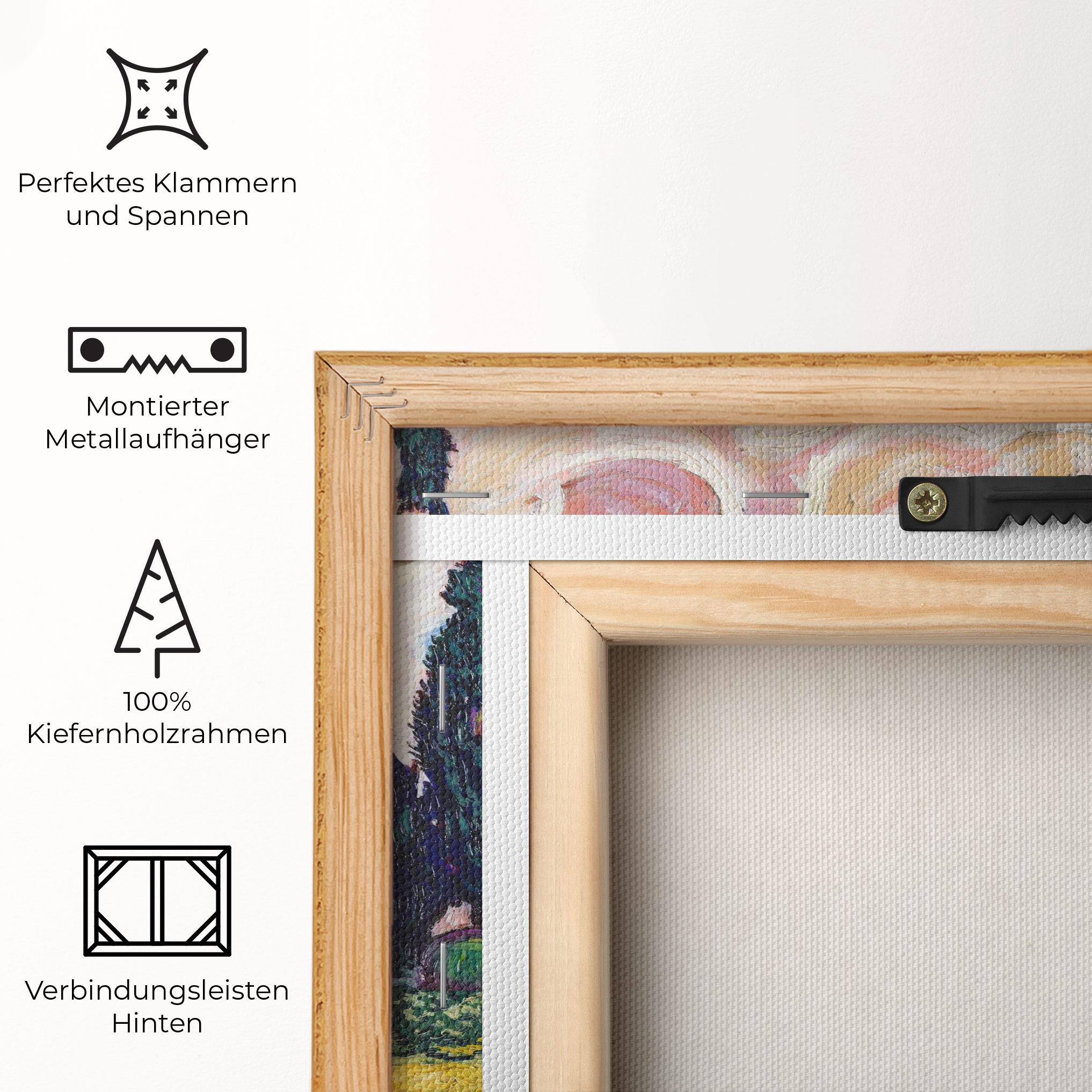 Leinwandbild Pastel Wheat Field mockup 5