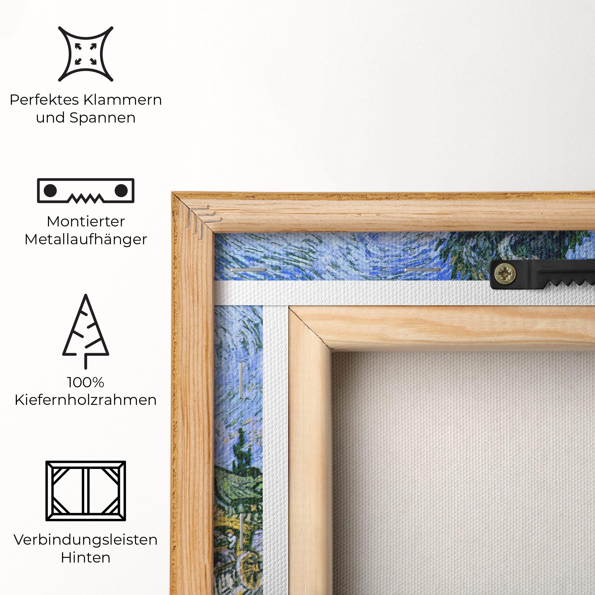 Leinwandbild Road With Cypress mockup 5