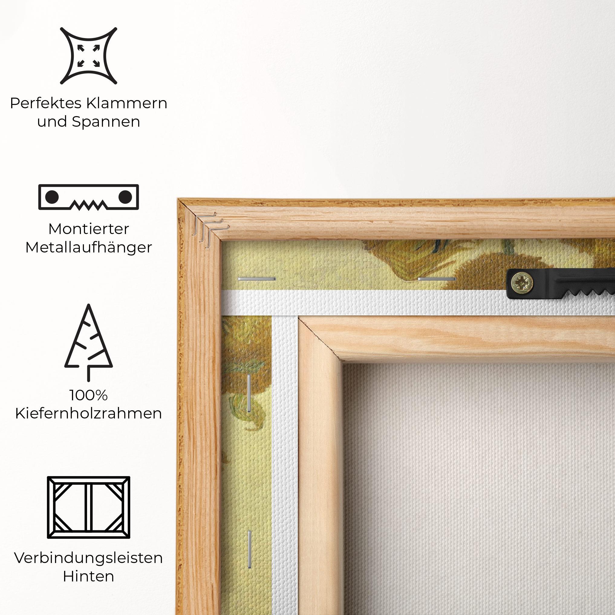 Leinwandbild Sunflowers Vase Art mockup 5