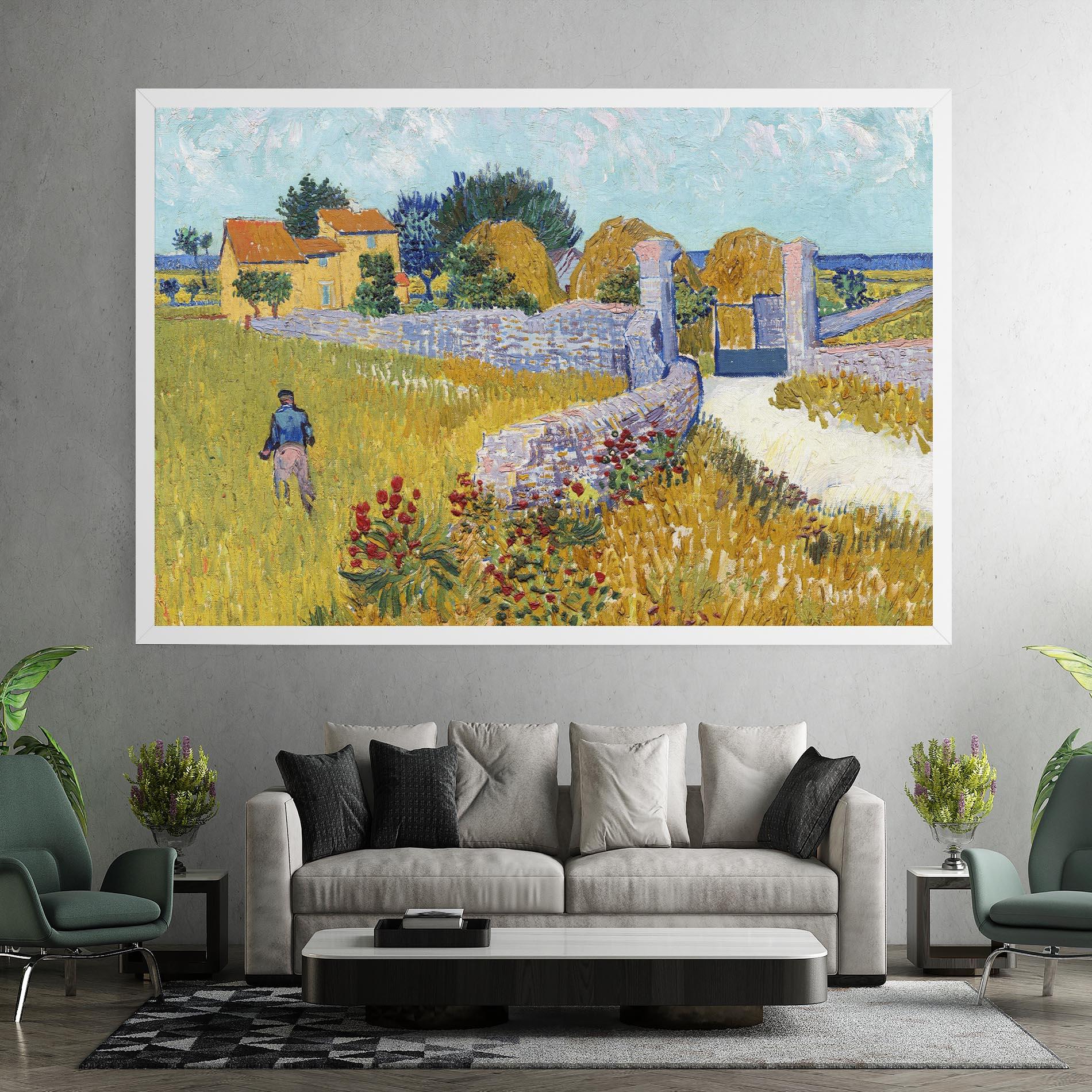 Leinwandbild Farmhouse In Provence mockup 7