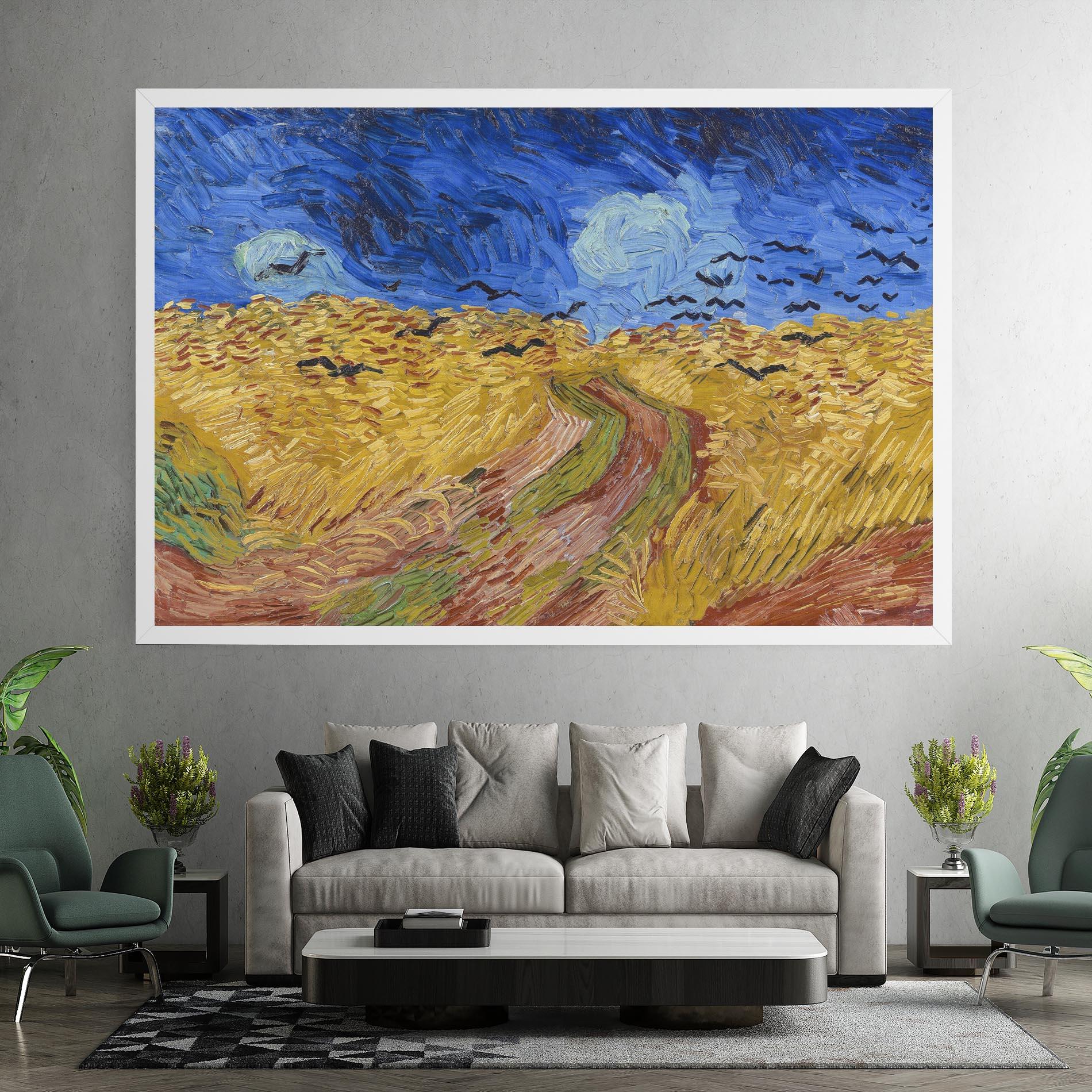 Leinwandbild Wheatfield Crows mockup 7