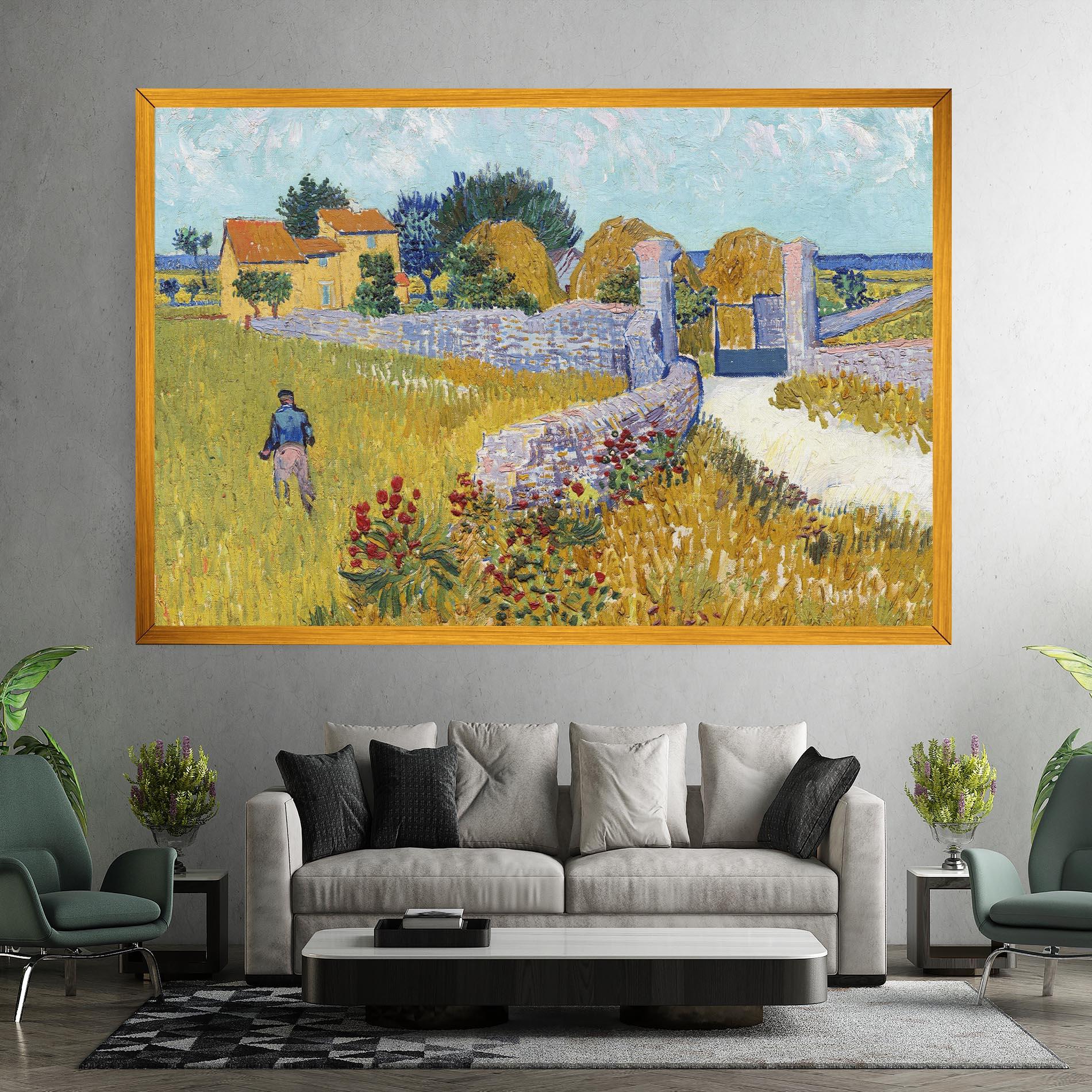 Leinwandbild Farmhouse In Provence mockup 7