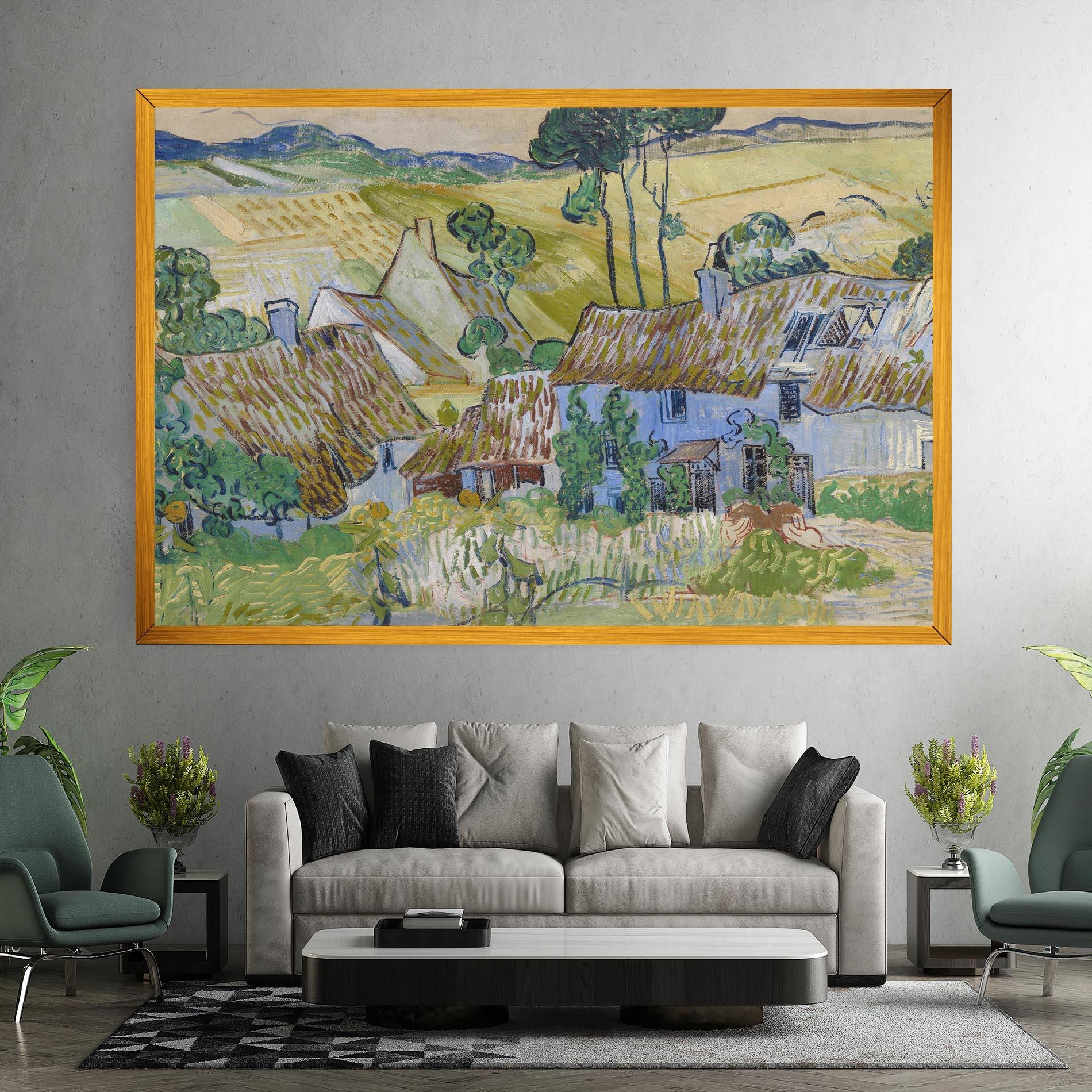 Leinwandbild Farms Near Auvers mockup 7