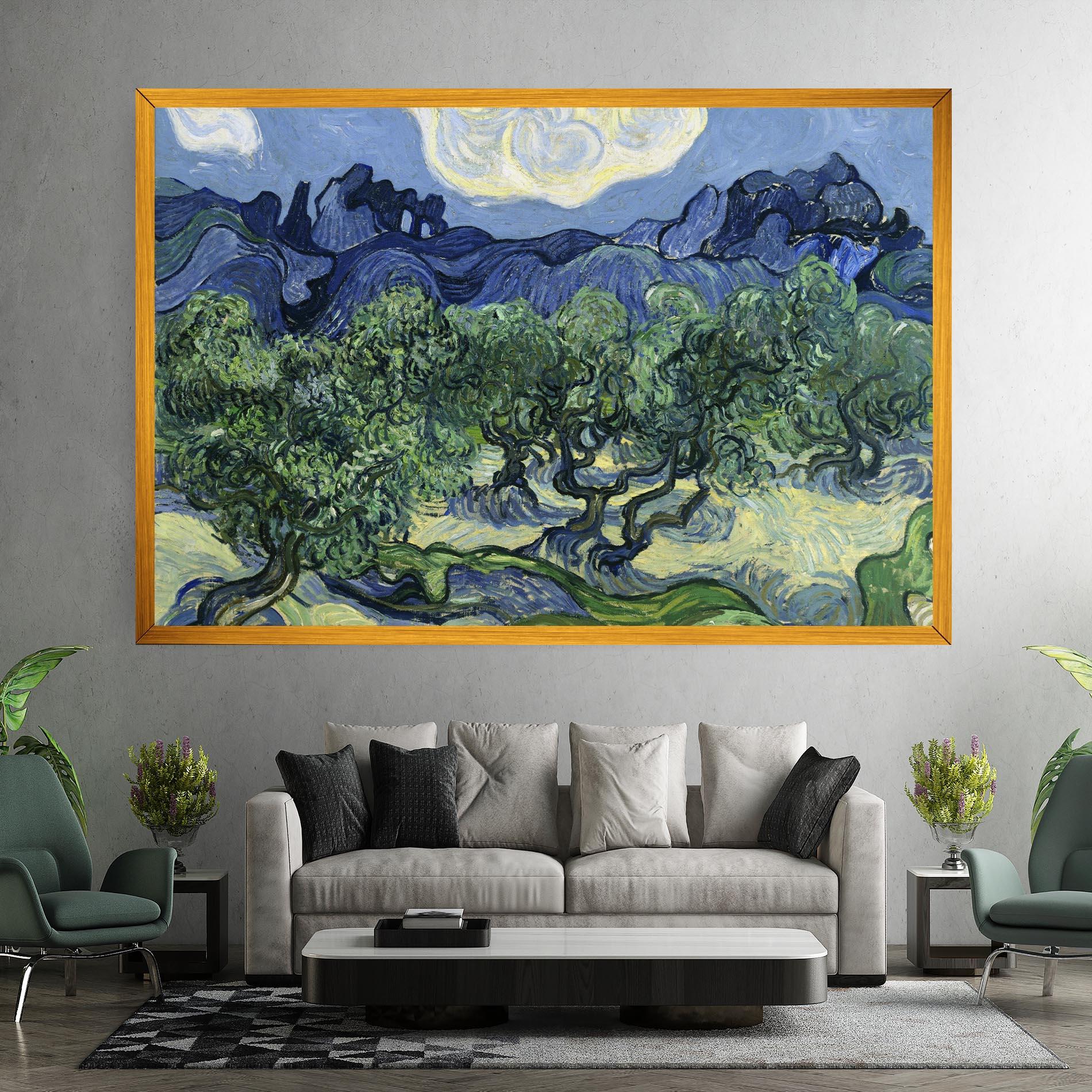 Leinwandbild Olive Trees Alpilles mockup 7