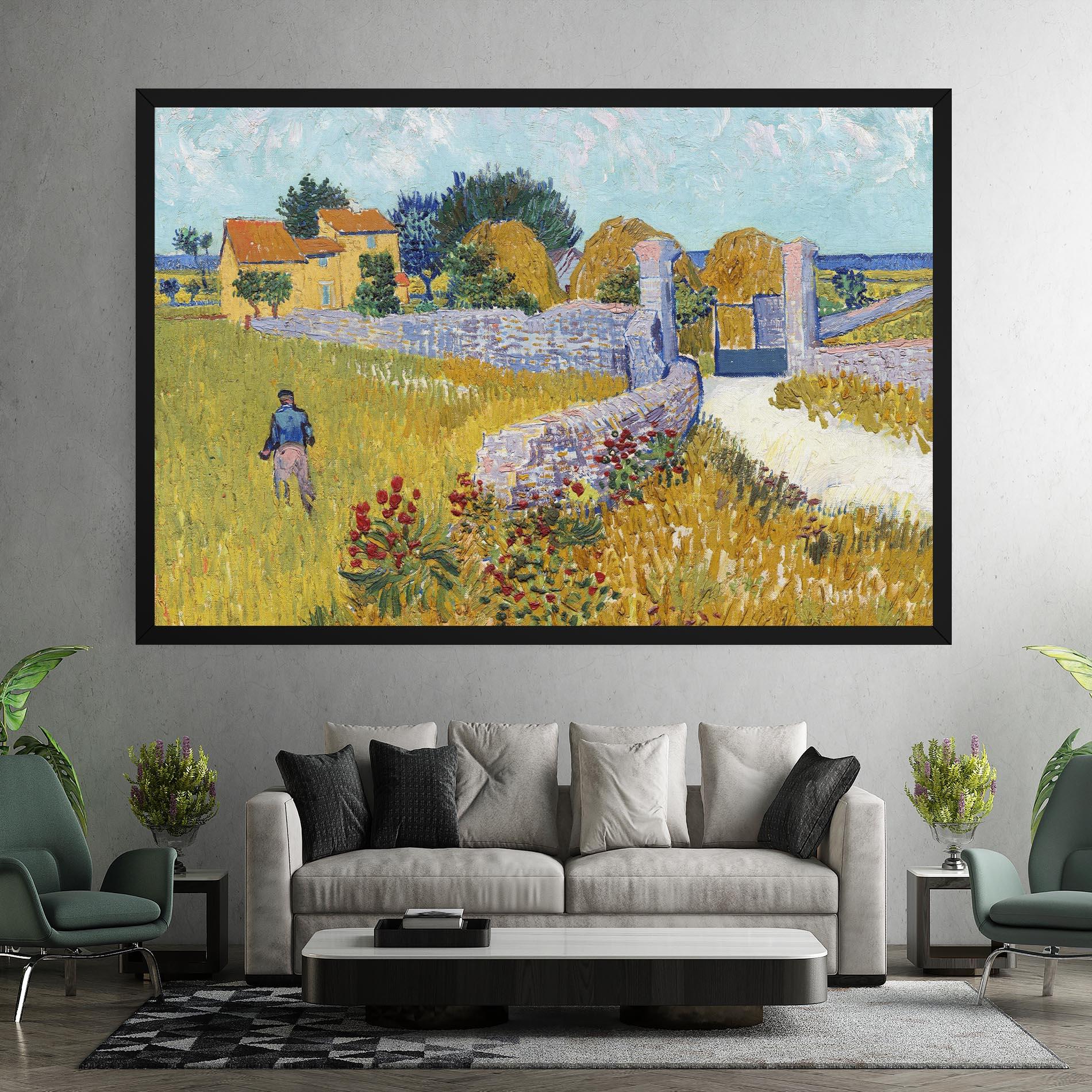 Leinwandbild Farmhouse In Provence mockup 7