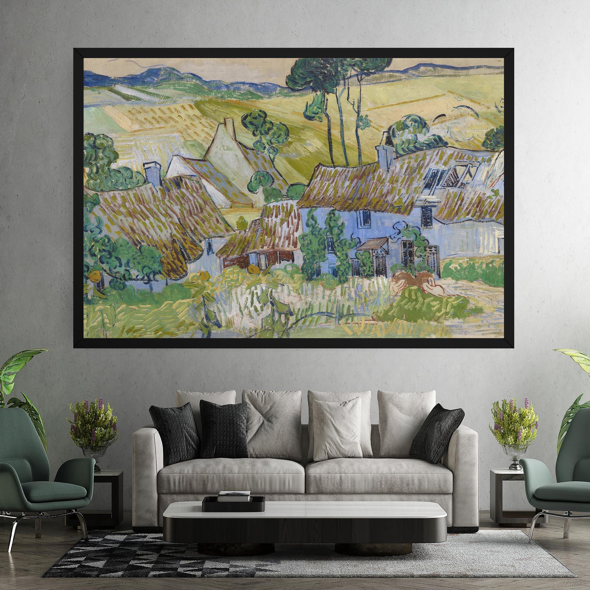 Leinwandbild Farms Near Auvers mockup 7