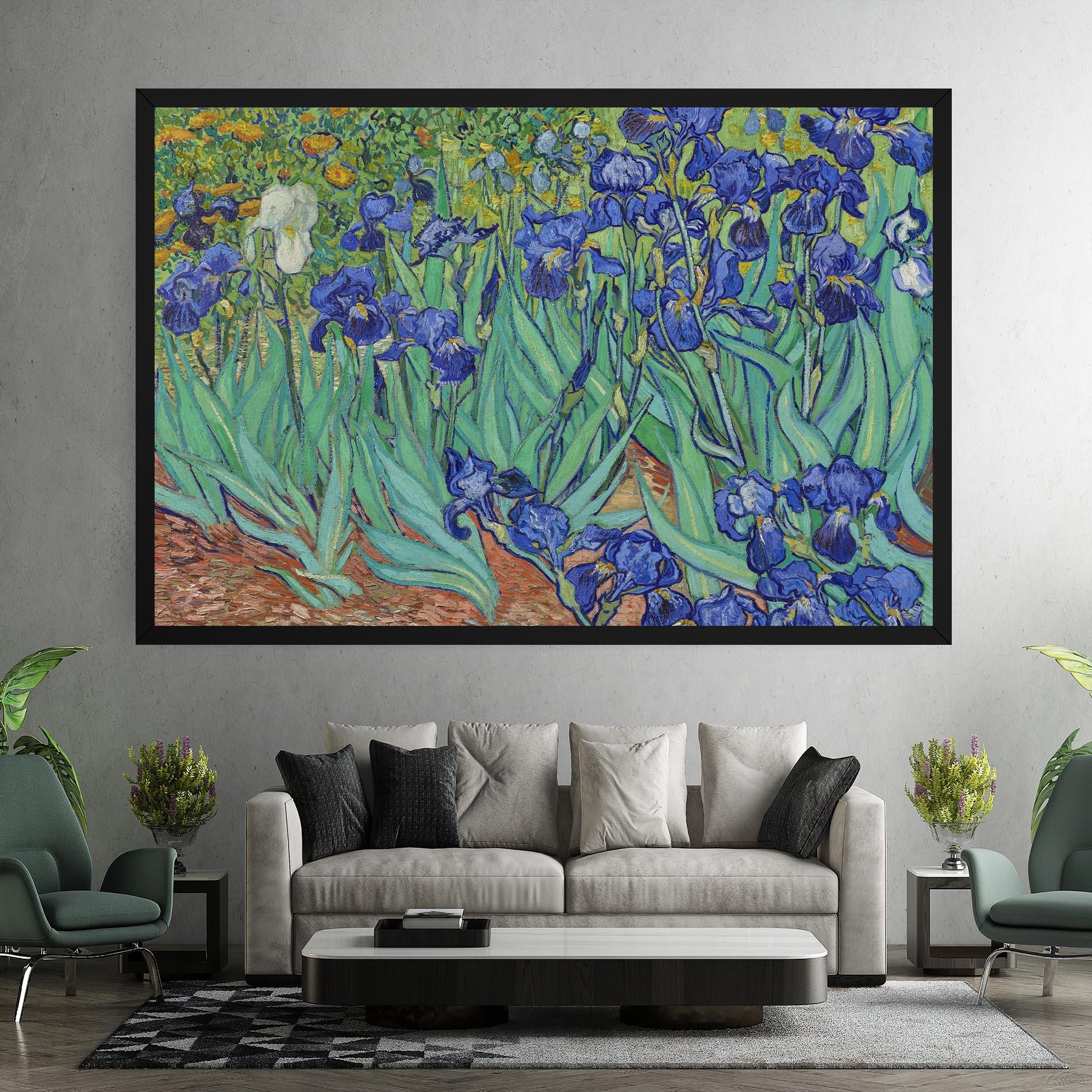 Leinwandbild Irises Van Gogh mockup 7
