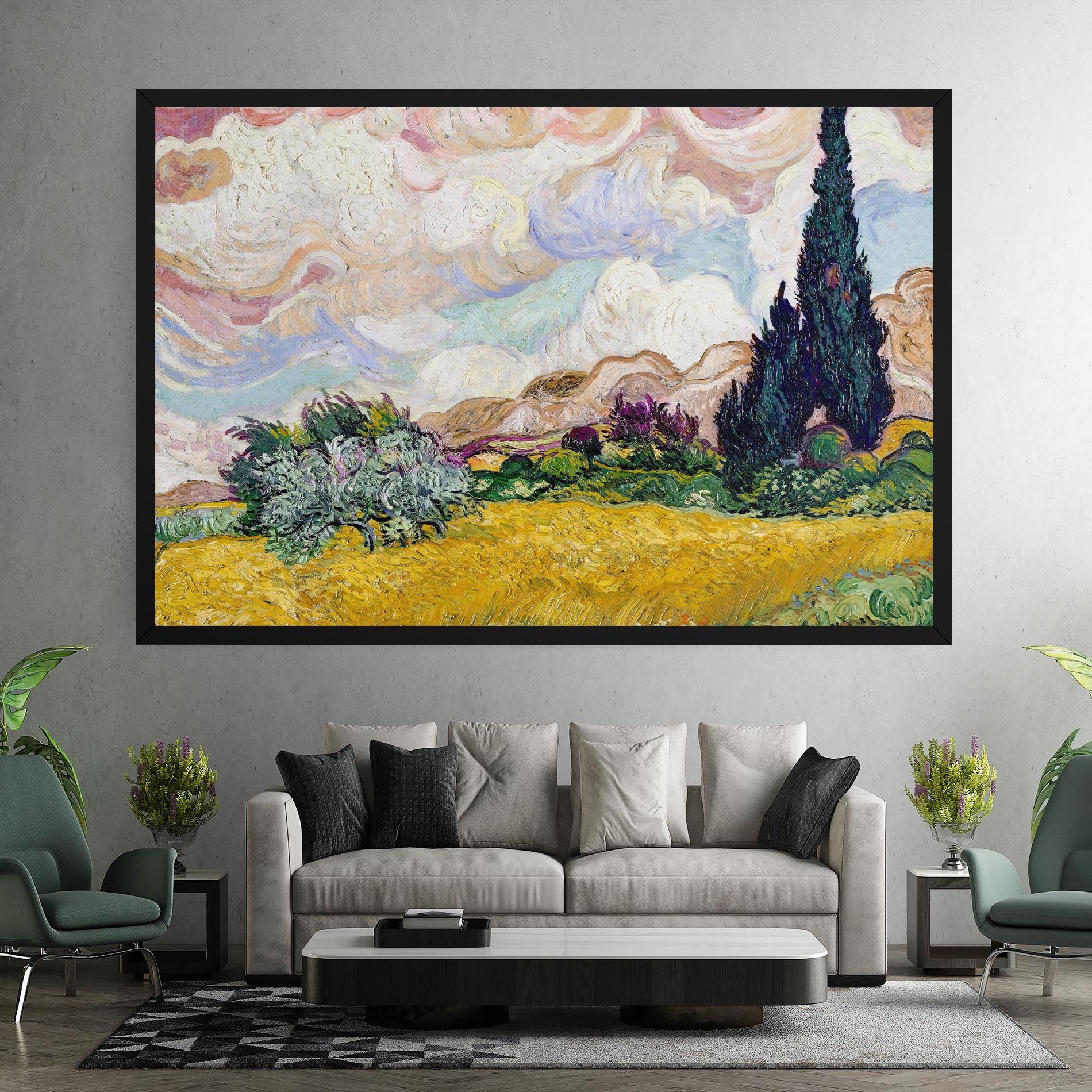 Pastel Wheat Field mockup 7