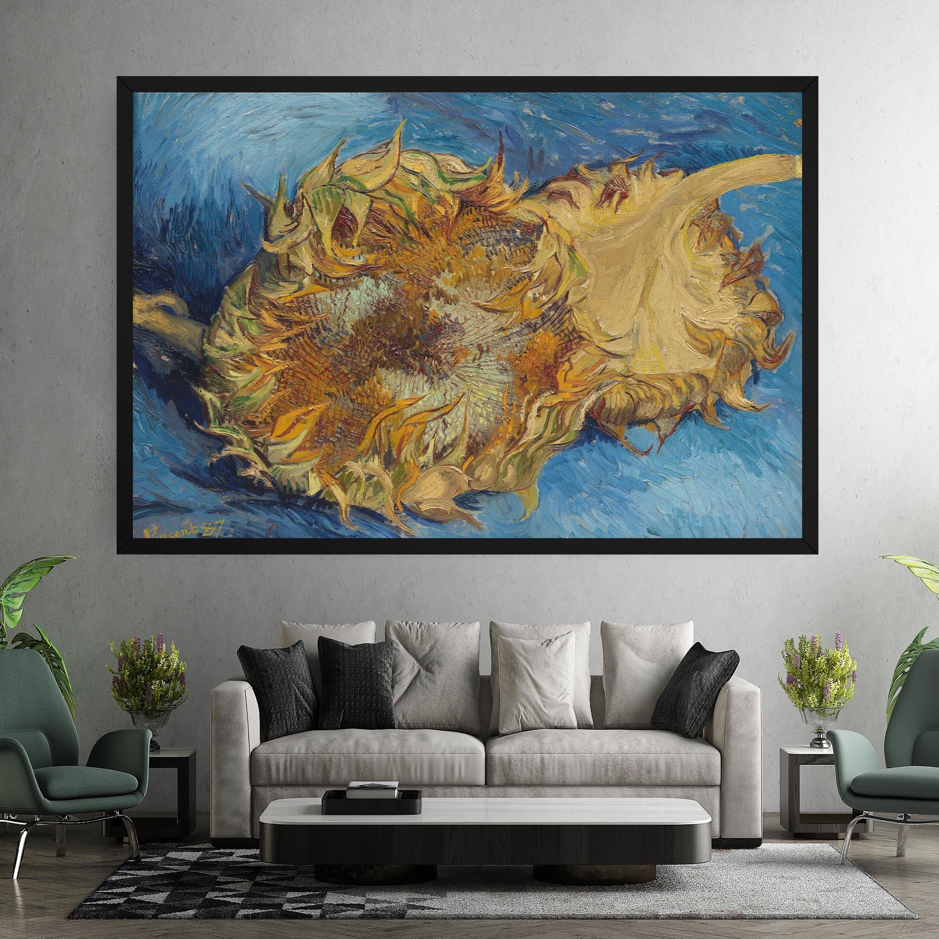 Leinwandbild Sunflowers Van Gogh mockup 7