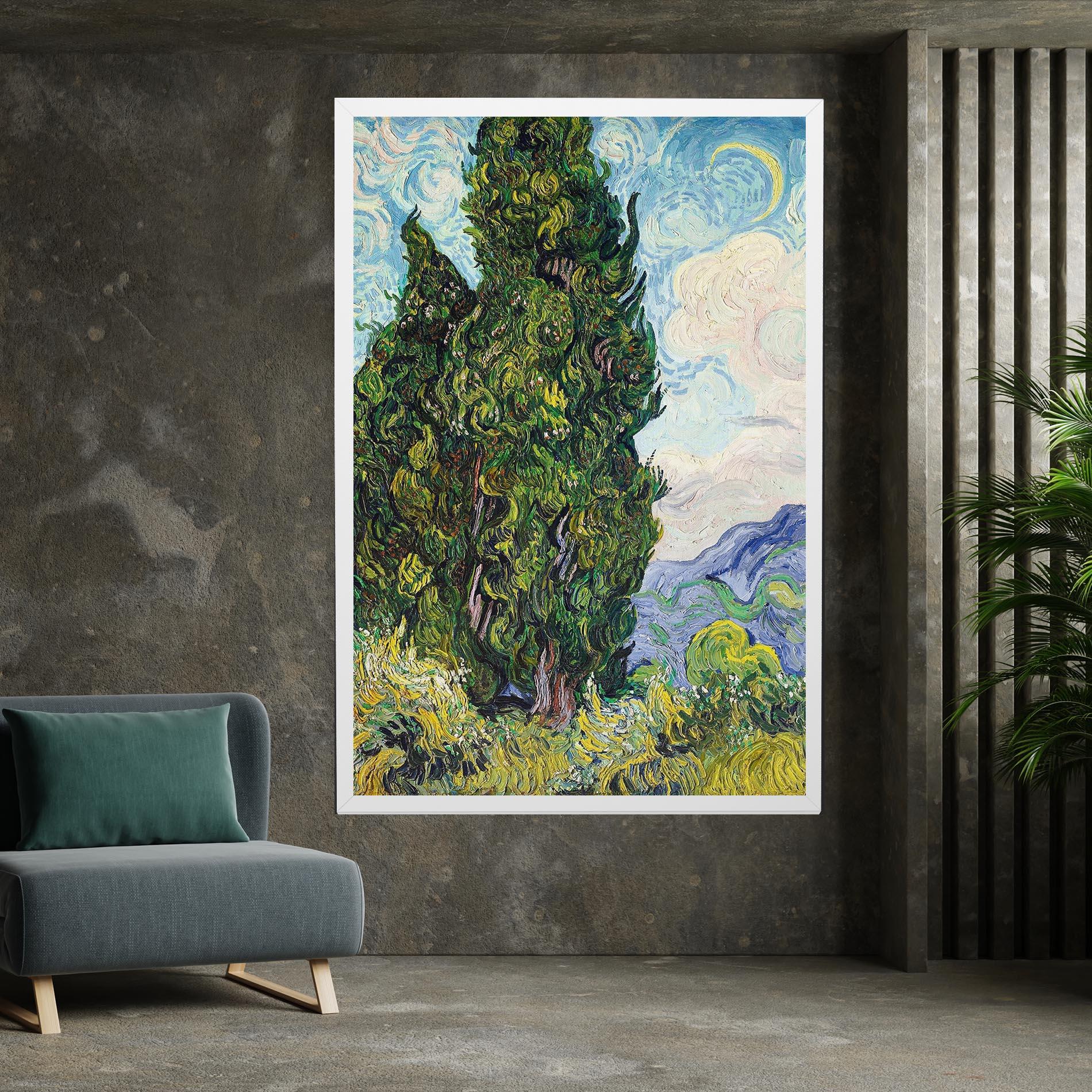 Leinwandbild Cypresses mockup 7