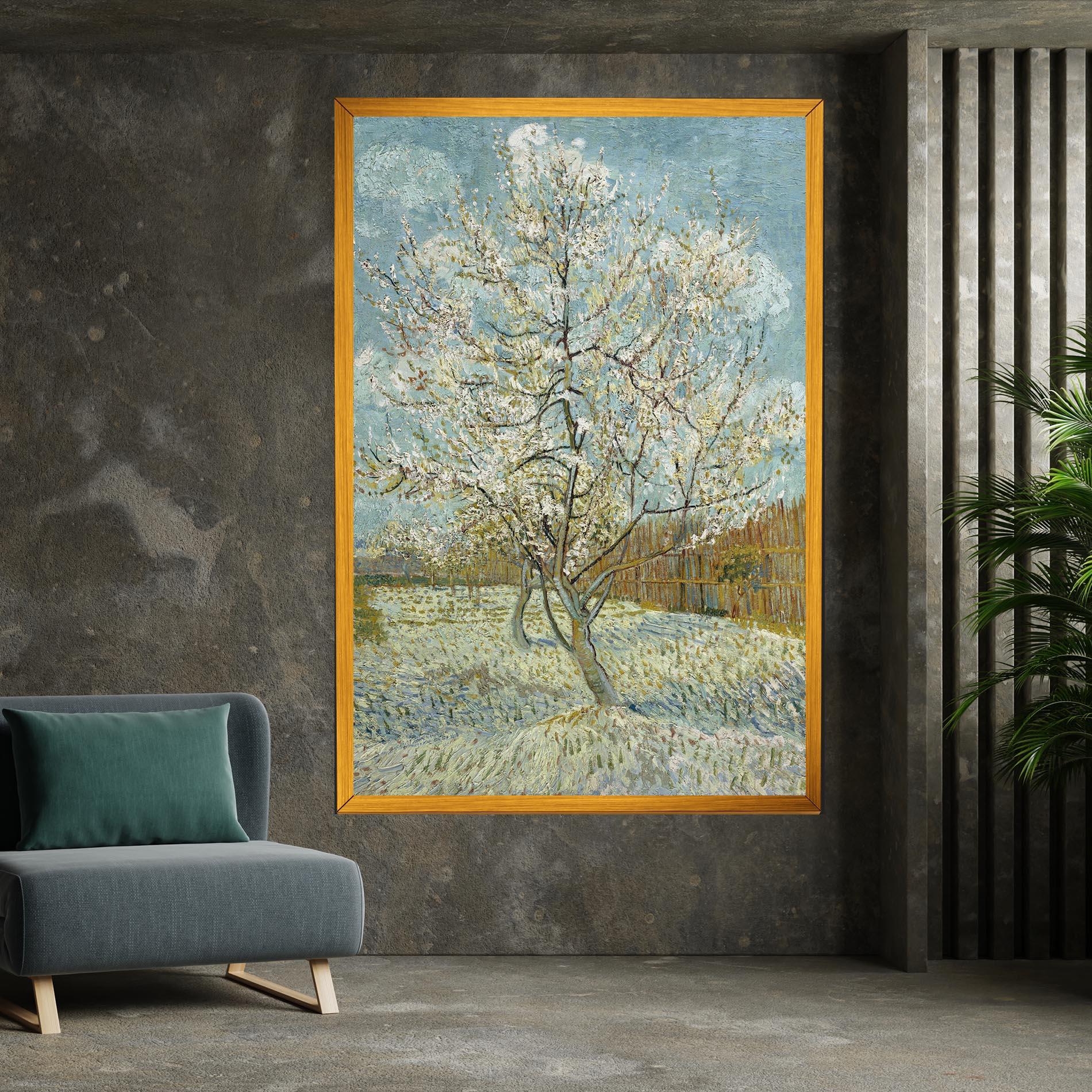 Leinwandbild De Roze Perzikboom mockup 7