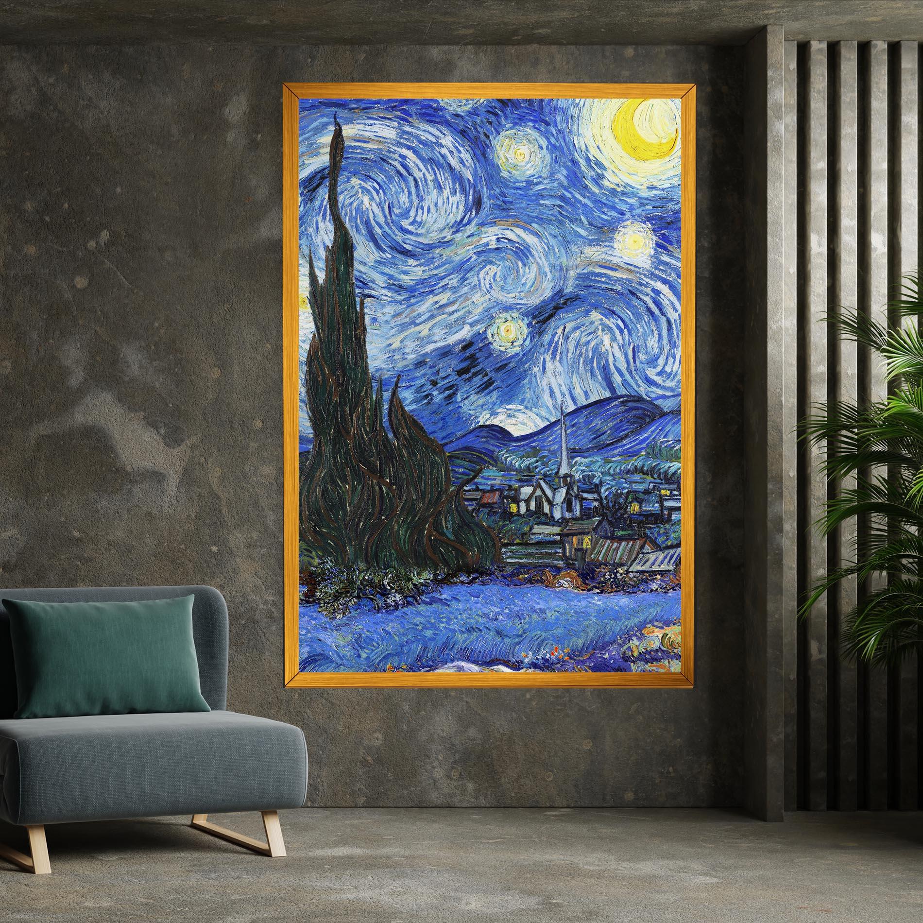Leinwandbild Starry Night Art mockup 7