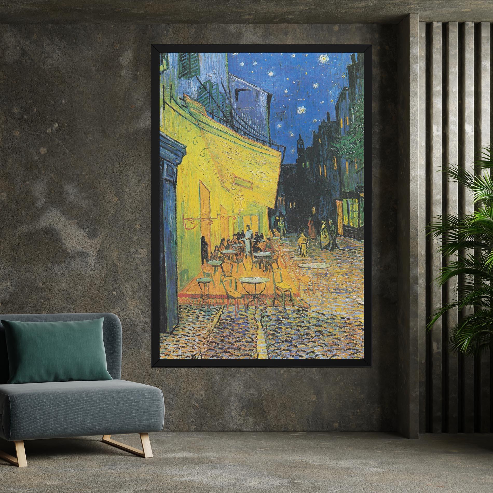 Leinwandbild Cafe Terrace At Night mockup 7