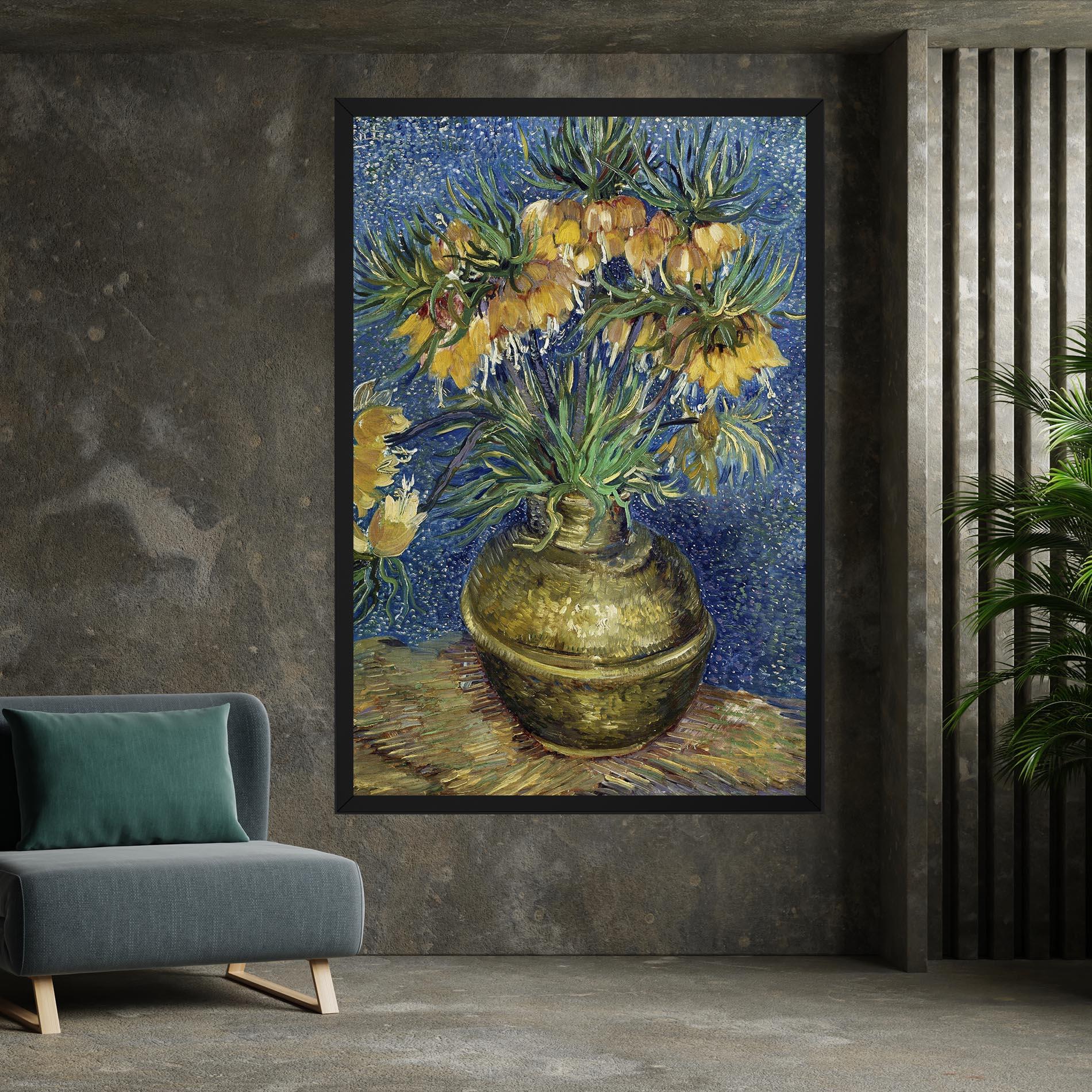 Leinwandbild Imperial Fritillaries Art mockup 7