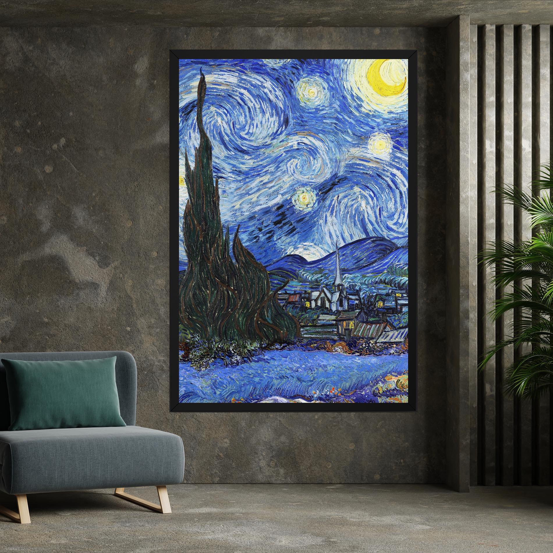 Leinwandbild Starry Night Art mockup 7