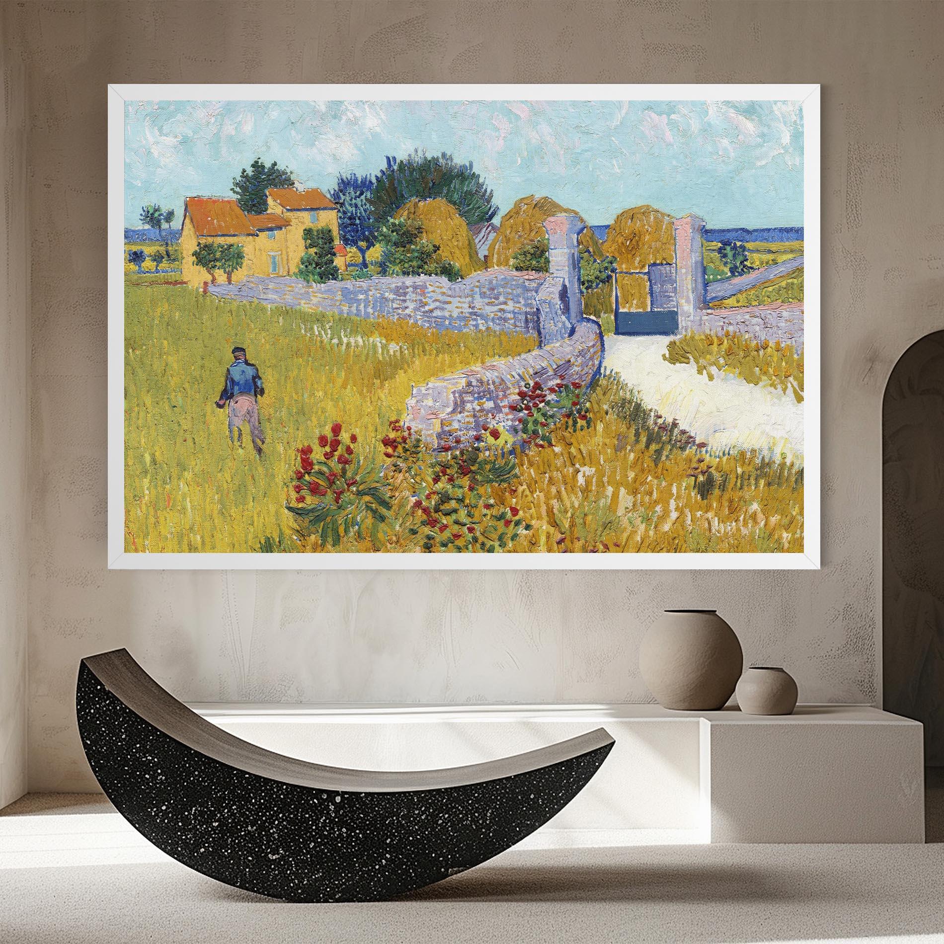Leinwandbild Farmhouse In Provence mockup 8